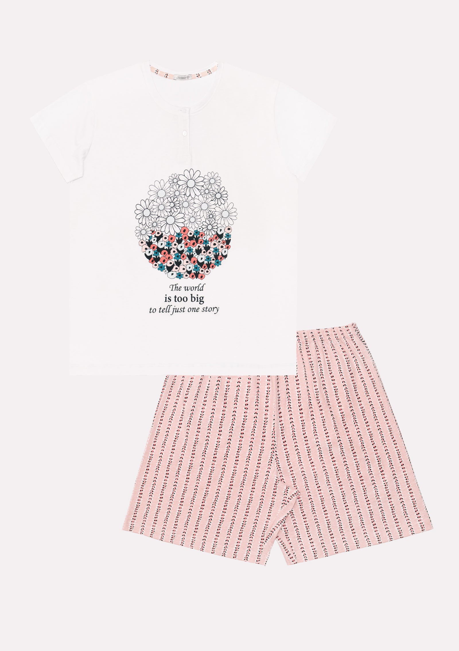 Pigiama a mezza manica in cotone Jadea 3211