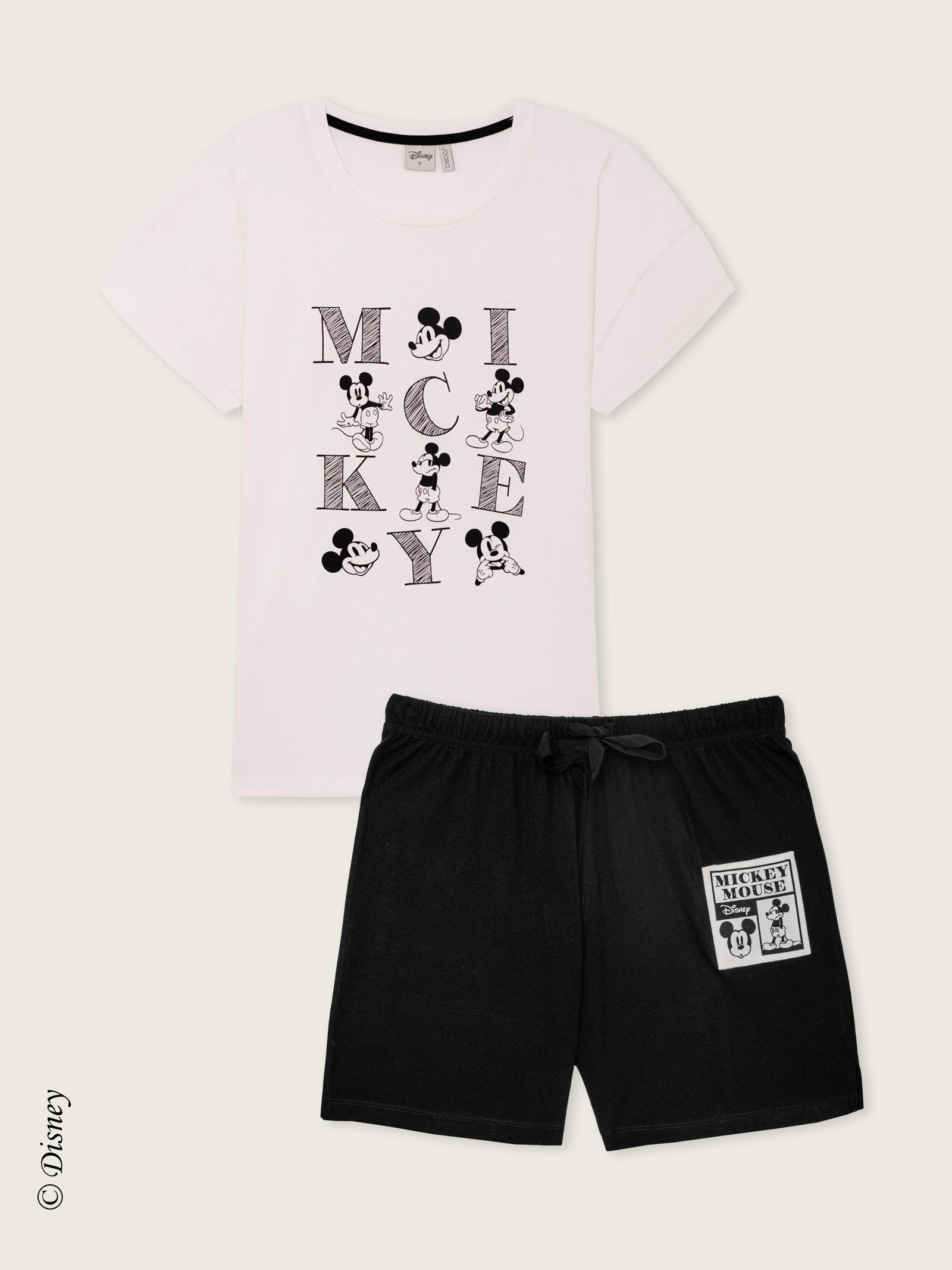 Pigiama corto con stampa Mickey Mouse Jadea 3301