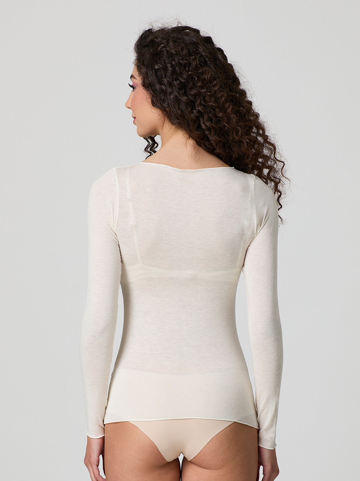 Maglia manica lunga in modal e cashmere Jadea 4064