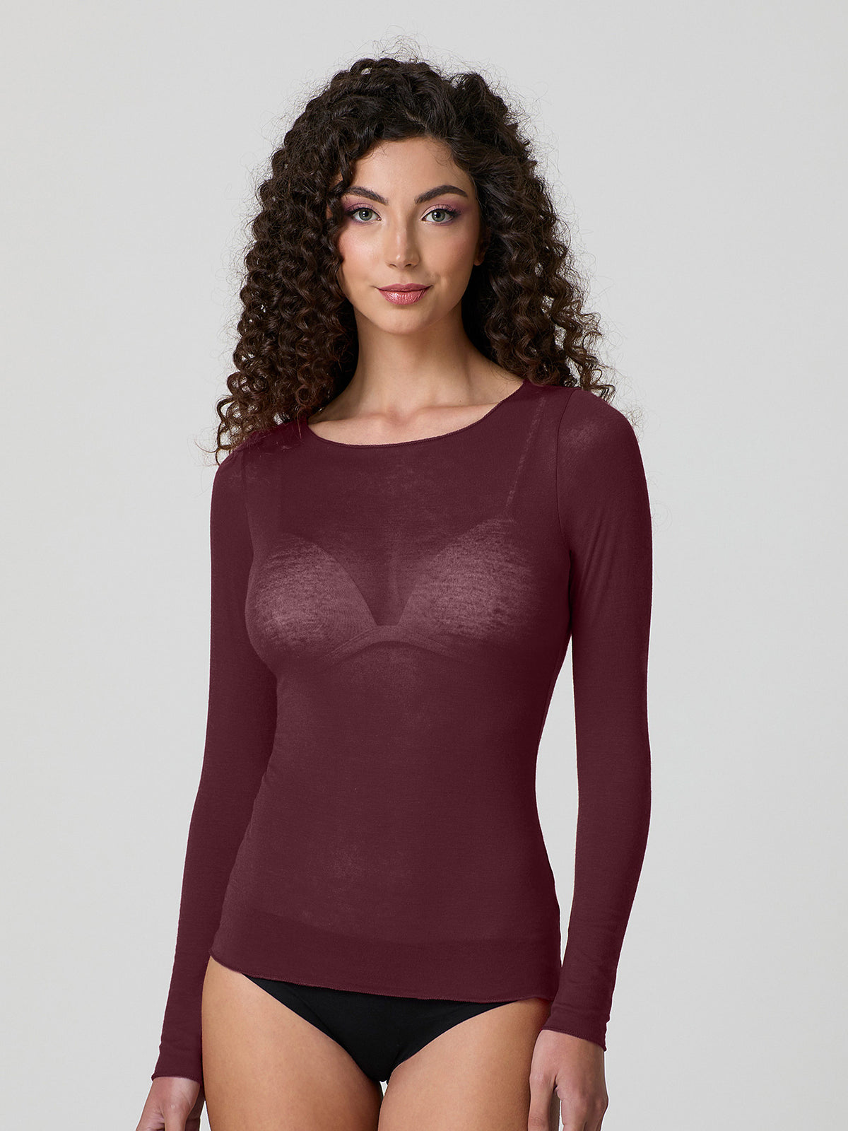 Maglia manica lunga in modal e cashmere Jadea 4064