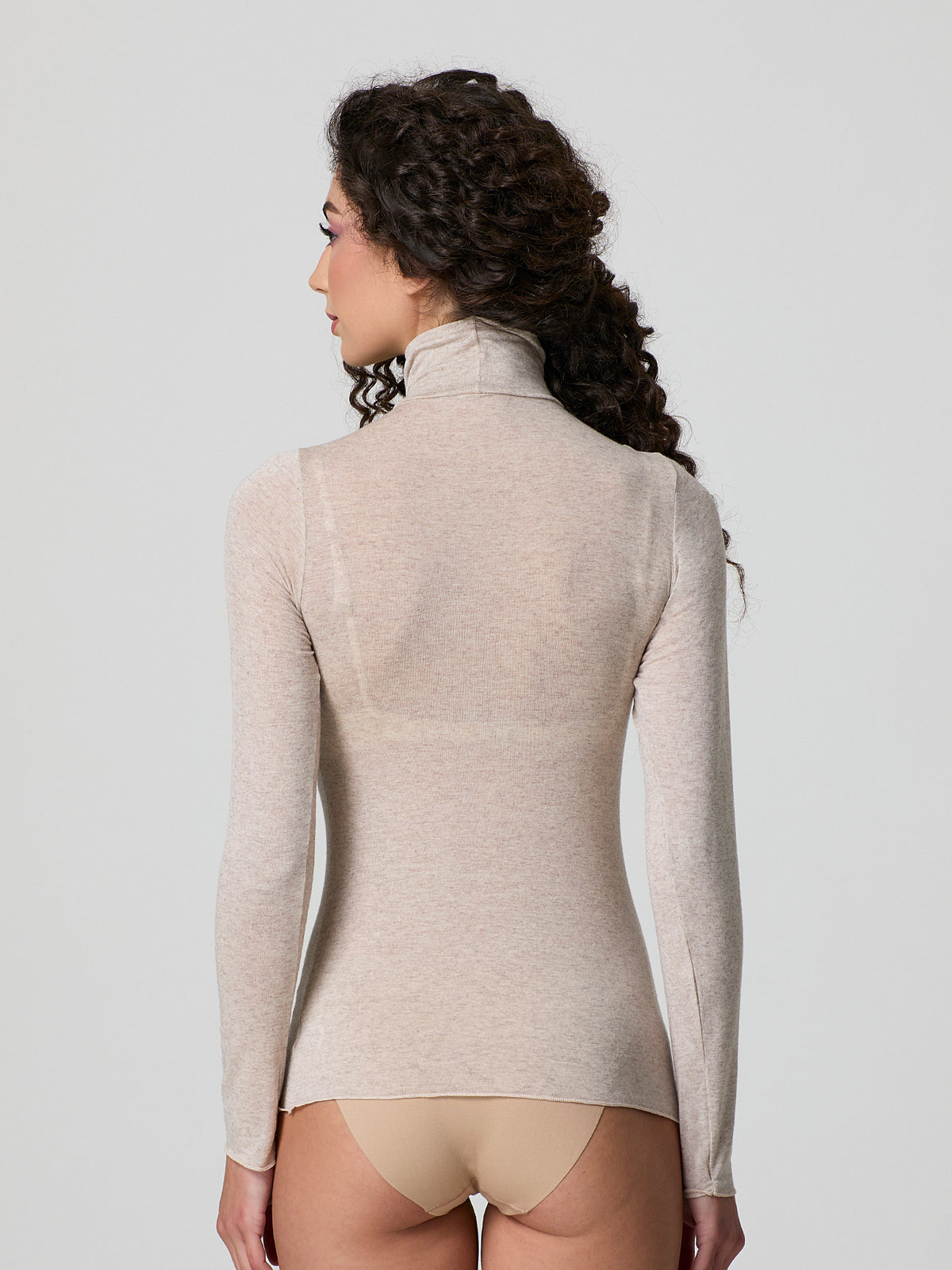 Lupetto a manica lunga in modal e cashmere Jadea 4066