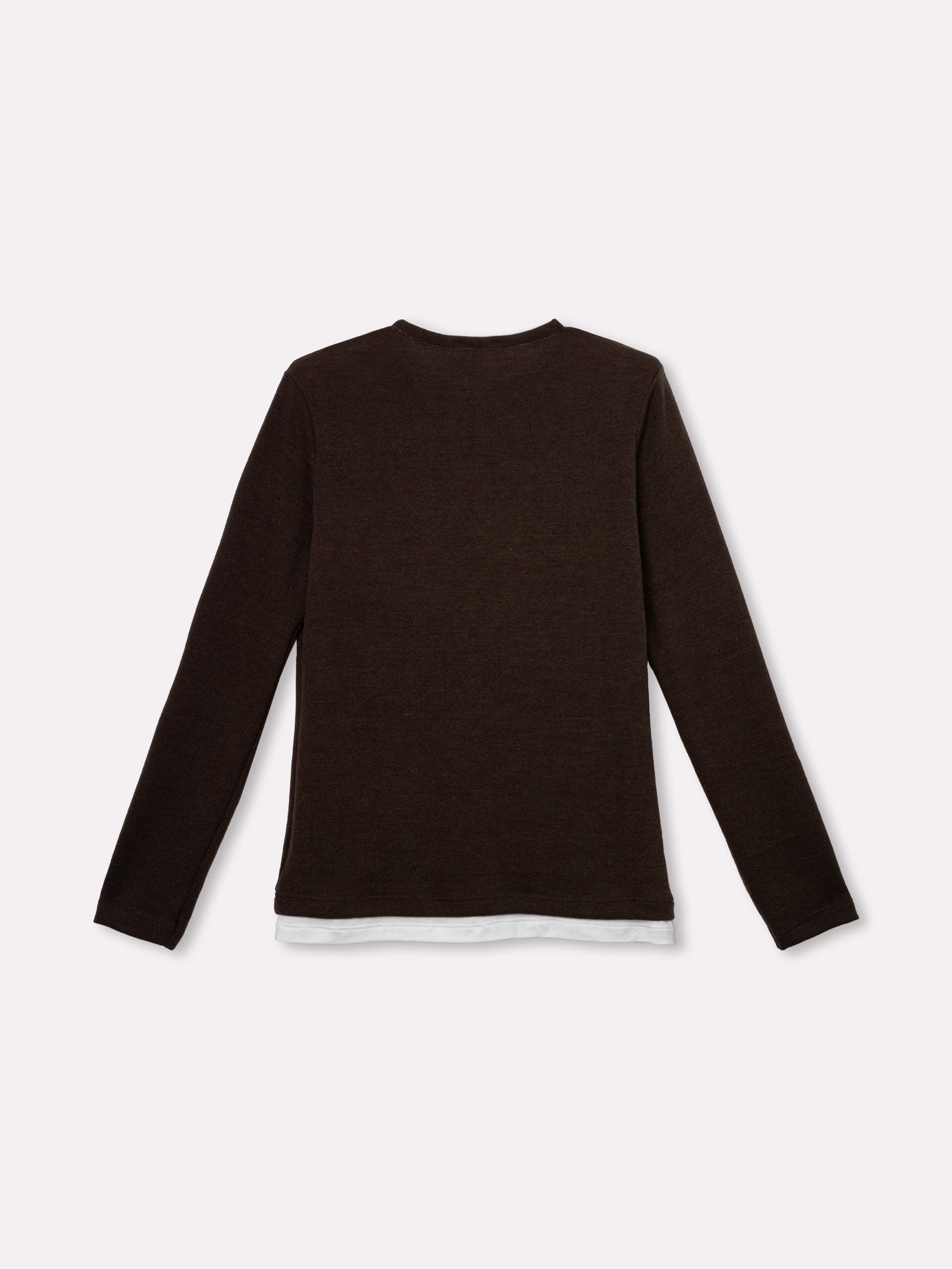 Maglia a manica lunga con inserti a contrasto Jadea 4862