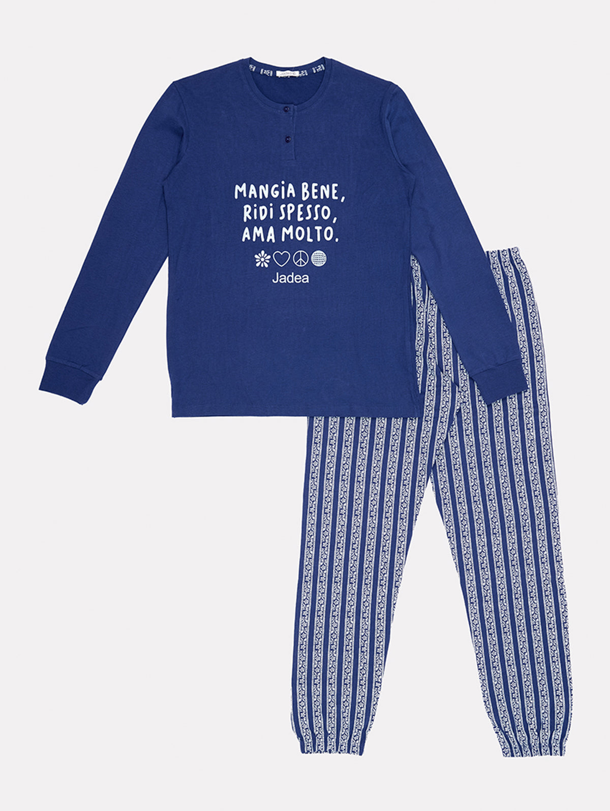Pigiama in cotone interlock Jadea 5199