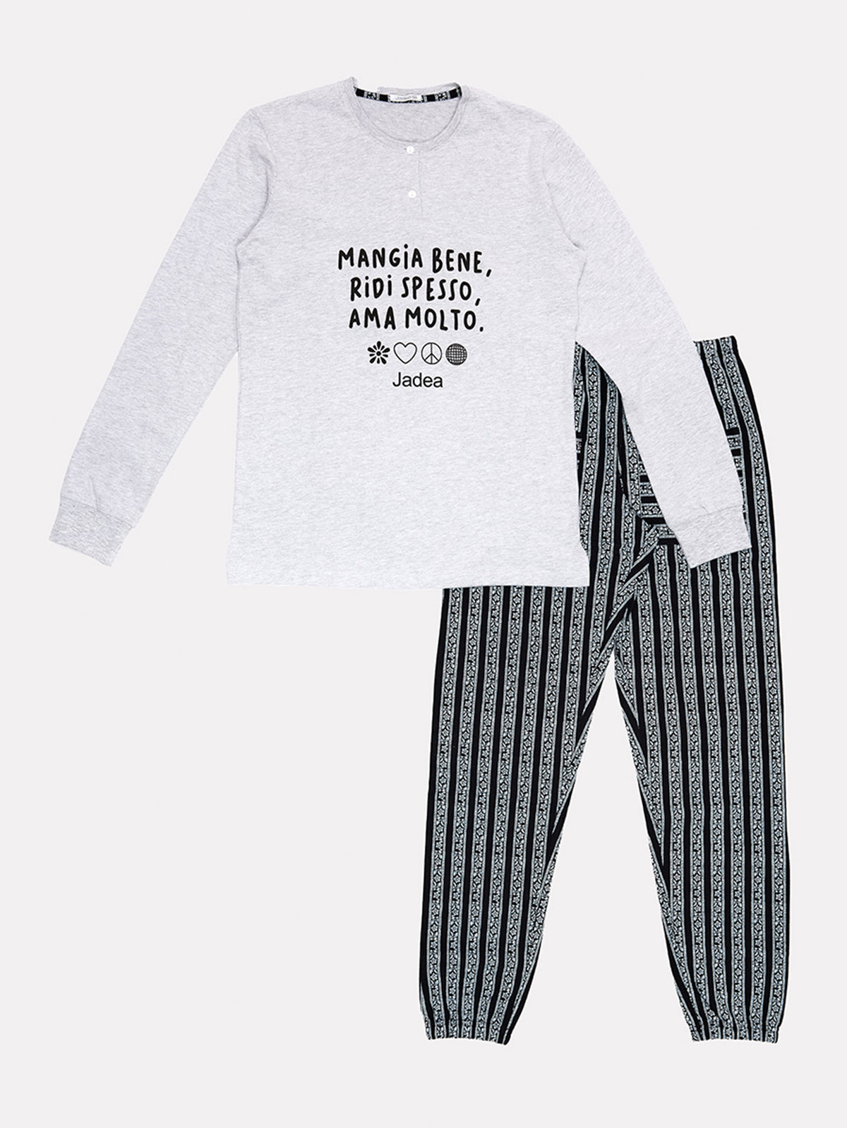 Pigiama in cotone interlock Jadea 5199