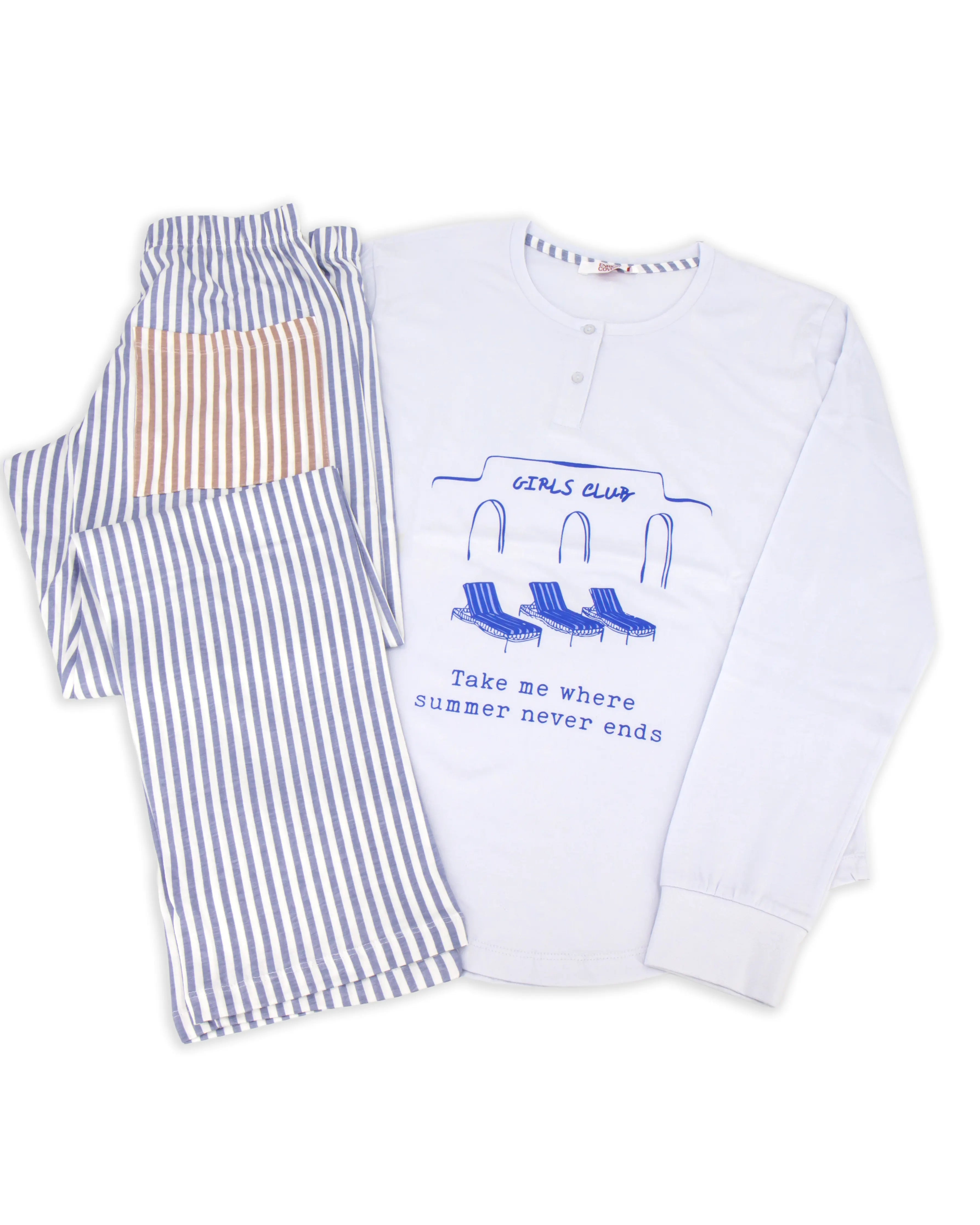 Pigiama da donna in cotone Enrico Coveri EP5354