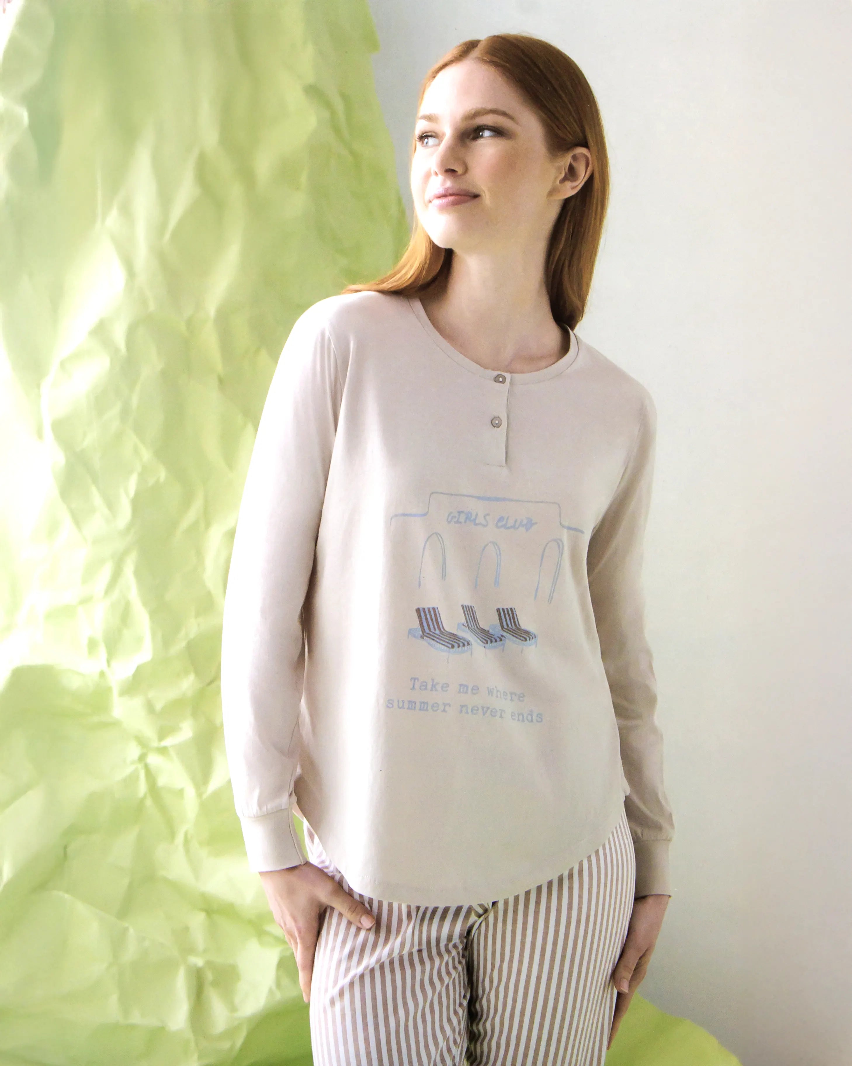 Pigiama da donna in cotone Enrico Coveri EP5354