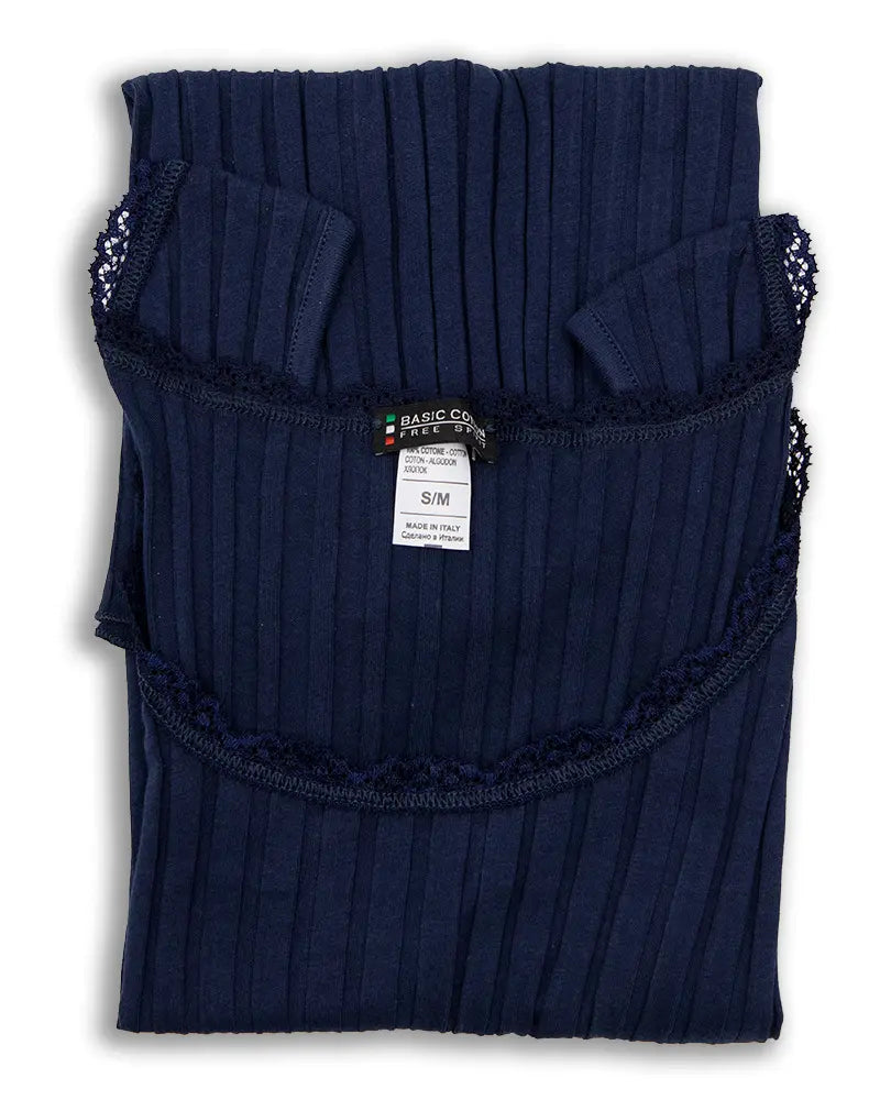 Canottiera a spalla larga in cotone Basic Cotton 6510