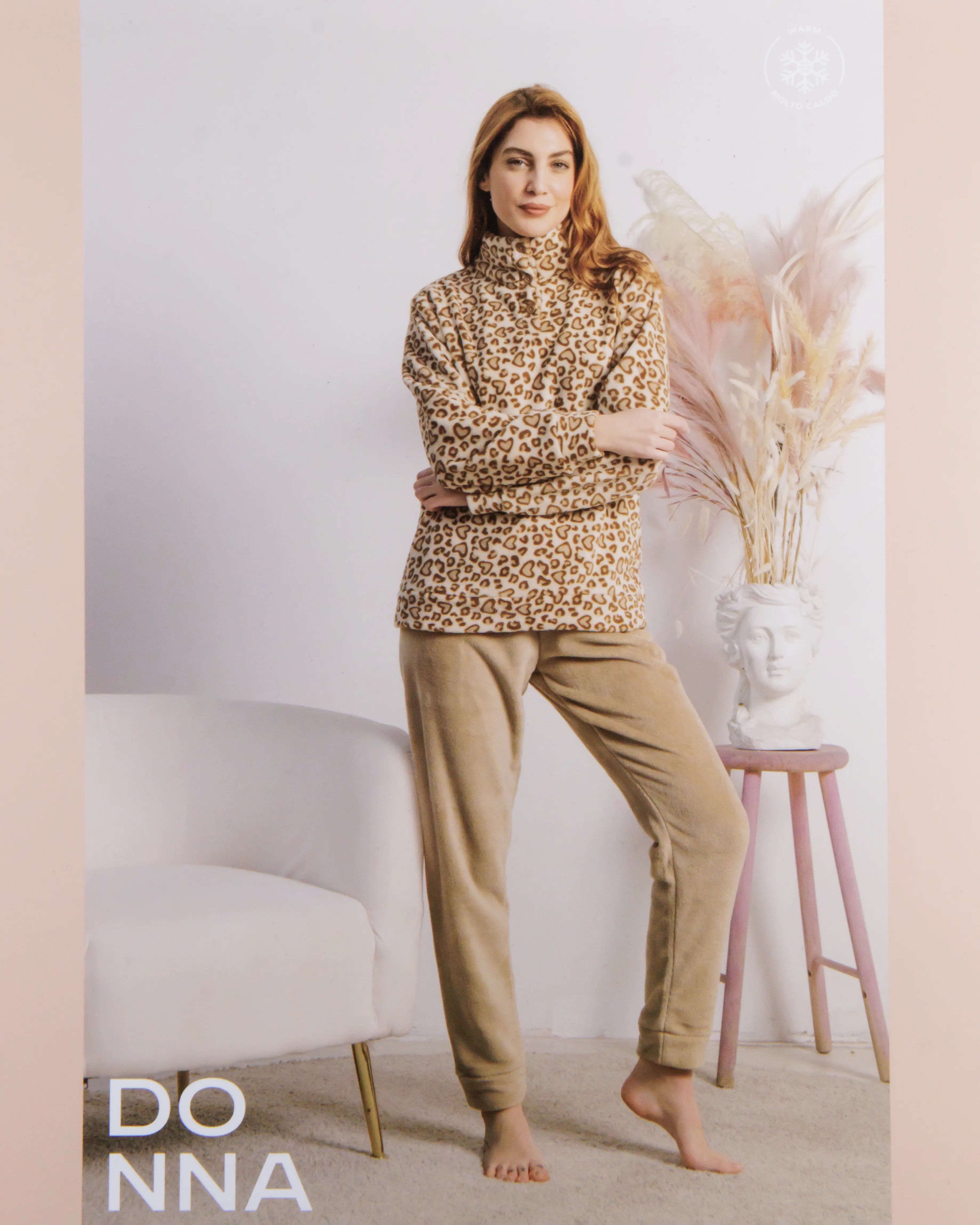 Pigiama in Coral Fleece Kissimo 25D93014