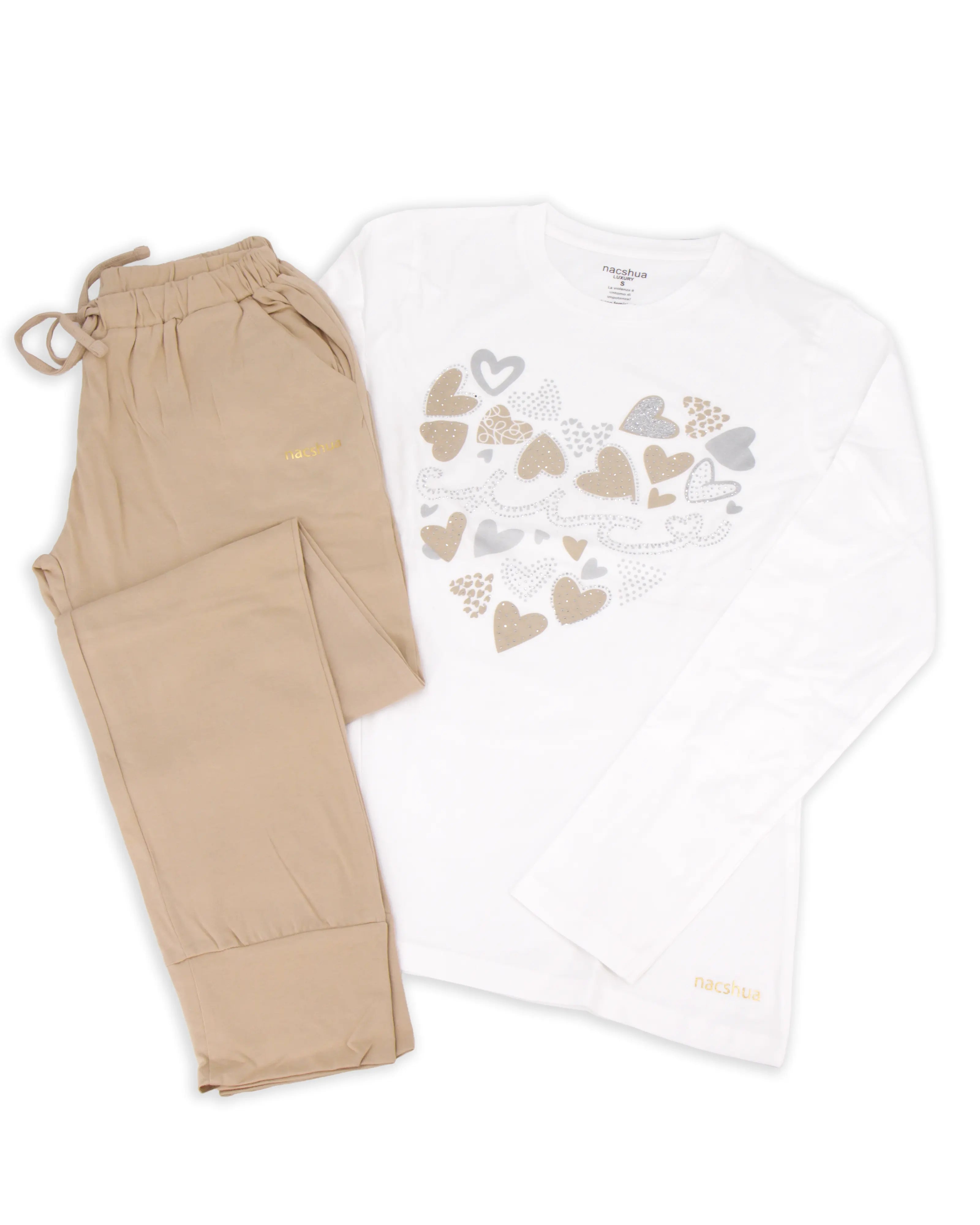 Pigiama da donna in cotone Nacshua Alessandra