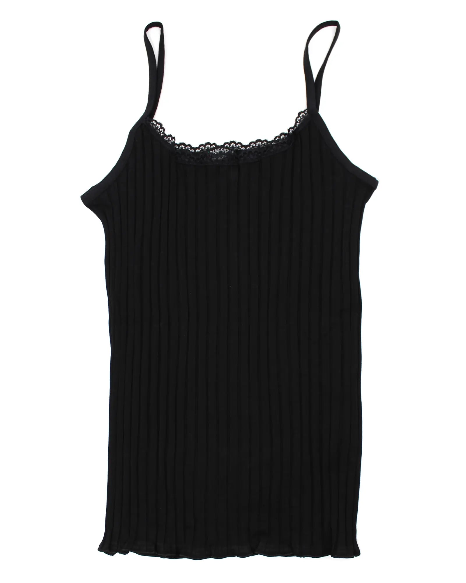 Canottiera a spalla fine in cotone Basic Cotton 6500