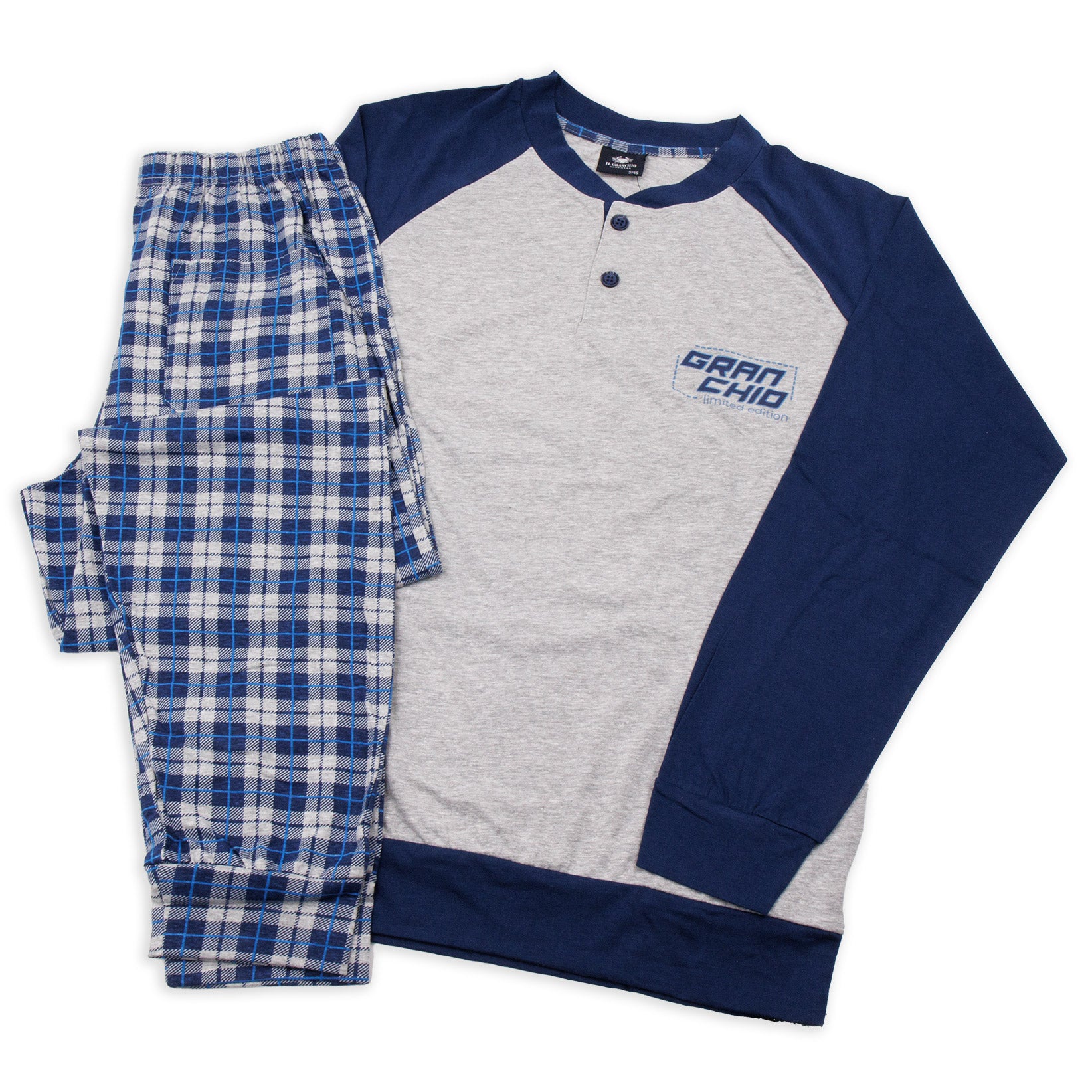 Pigiama da uomo in cotone Il Granchio GP1110