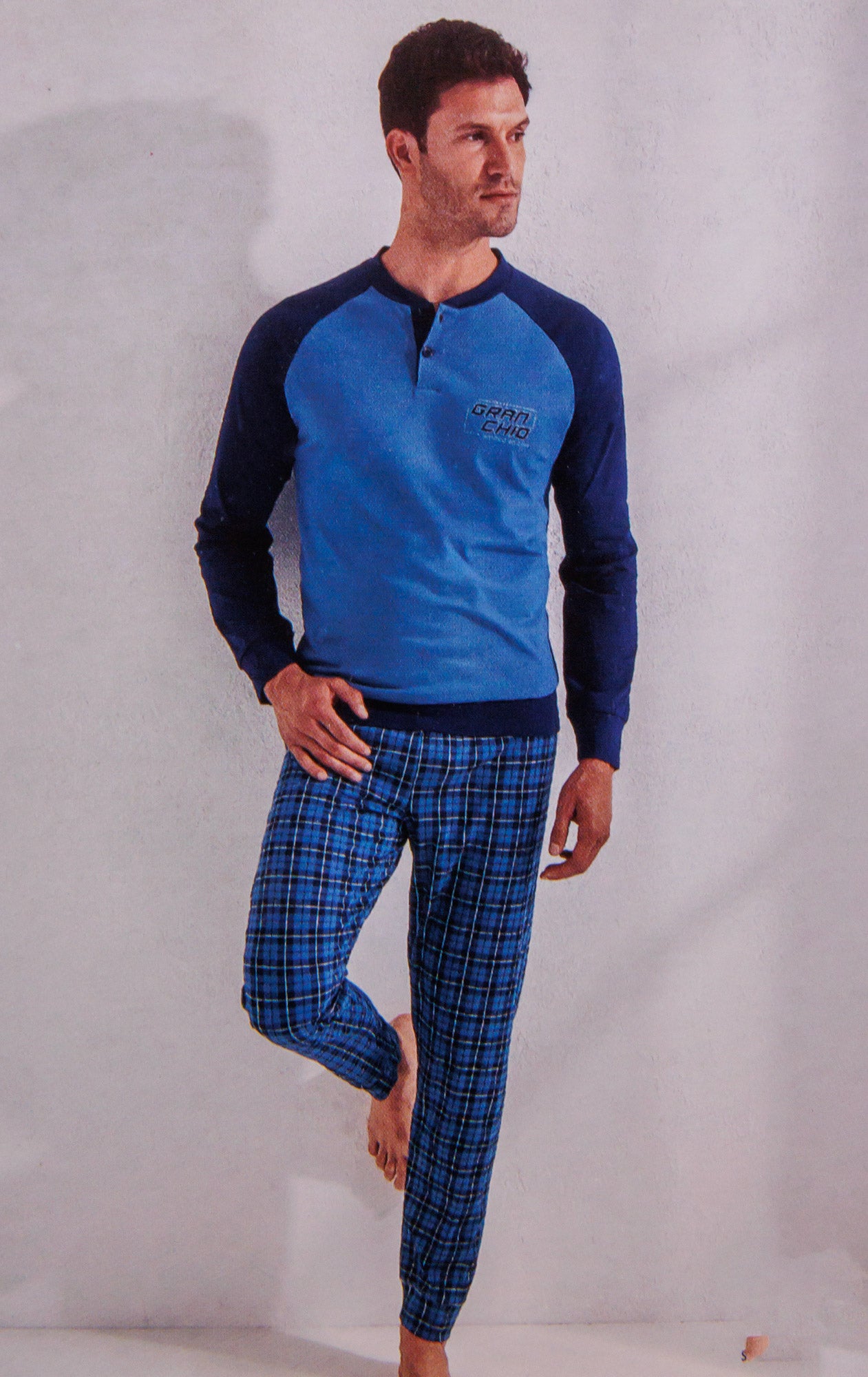 Pigiama da uomo in cotone Il Granchio GP1110