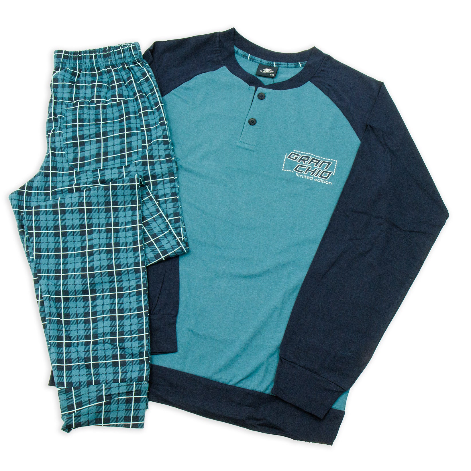 Pigiama da uomo in cotone Il Granchio GP1110