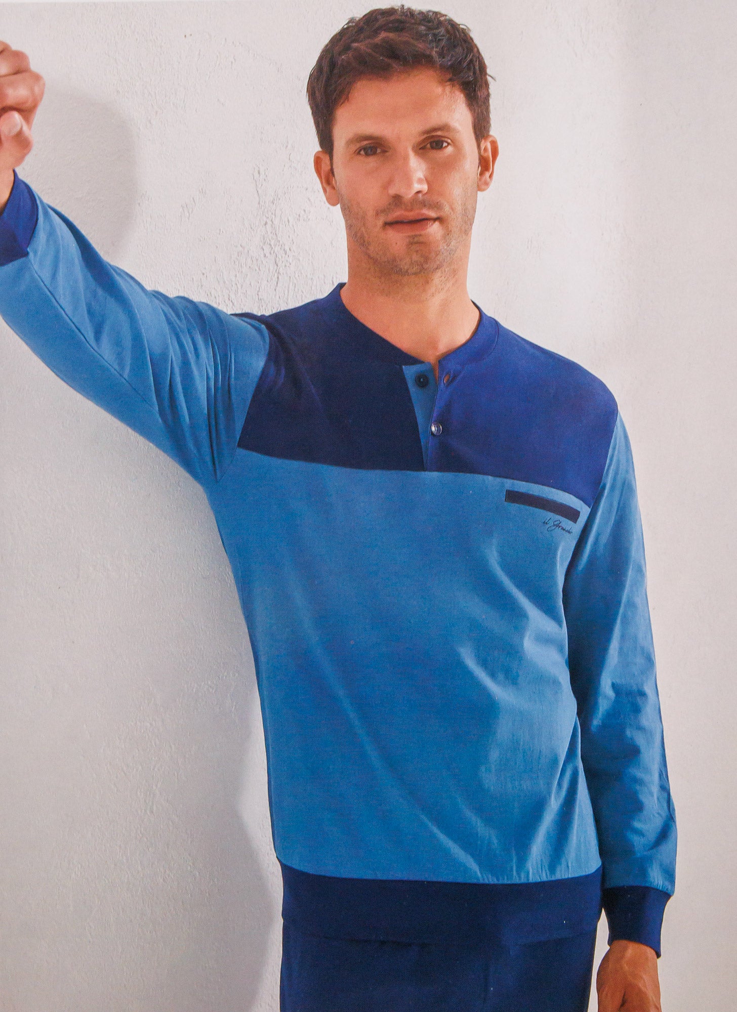 Pigiama da uomo in cotone Il Granchio GP1113