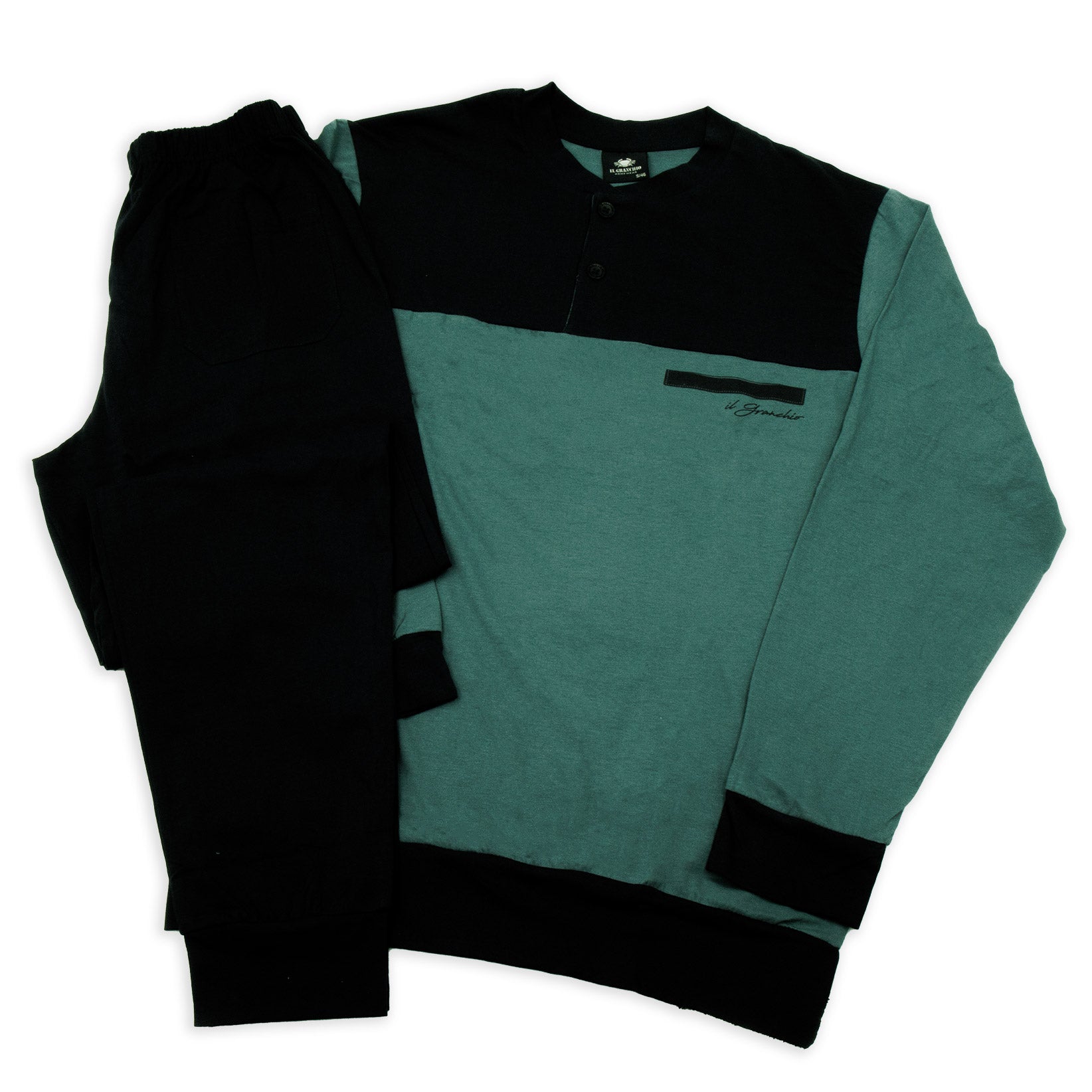 Pigiama da uomo in cotone Il Granchio GP1113