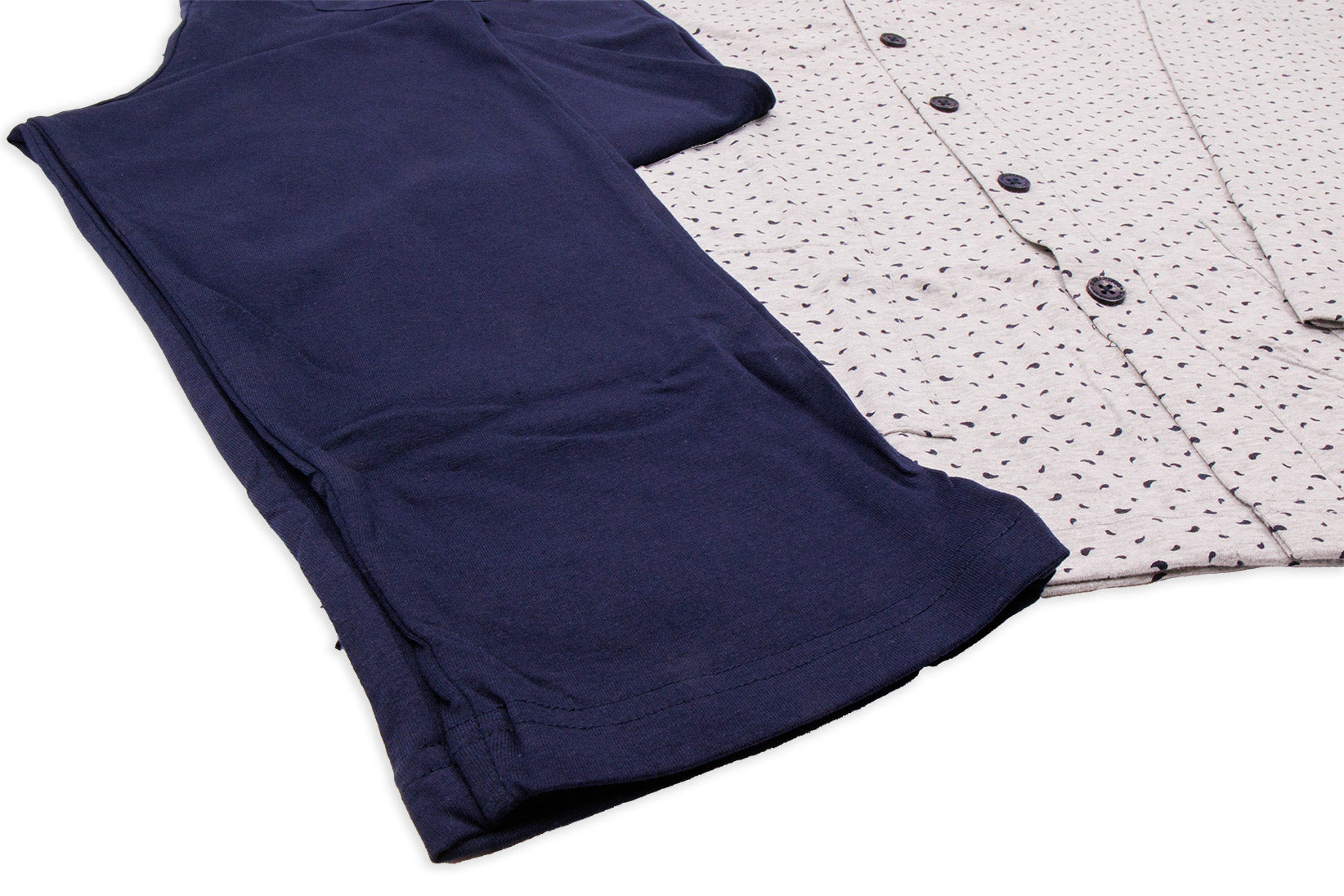 Pigiama da uomo aperto in cotone Il Granchio GP1118/A