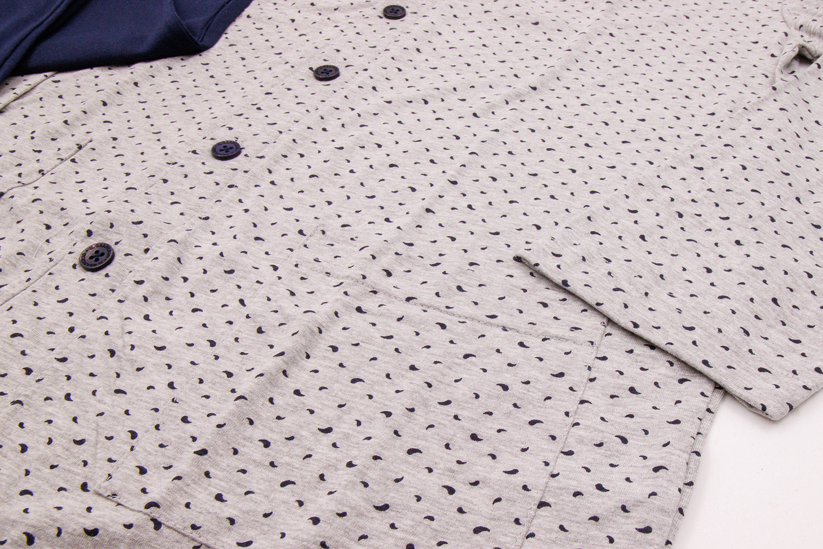 Pigiama da uomo aperto in cotone Il Granchio GP1118/A