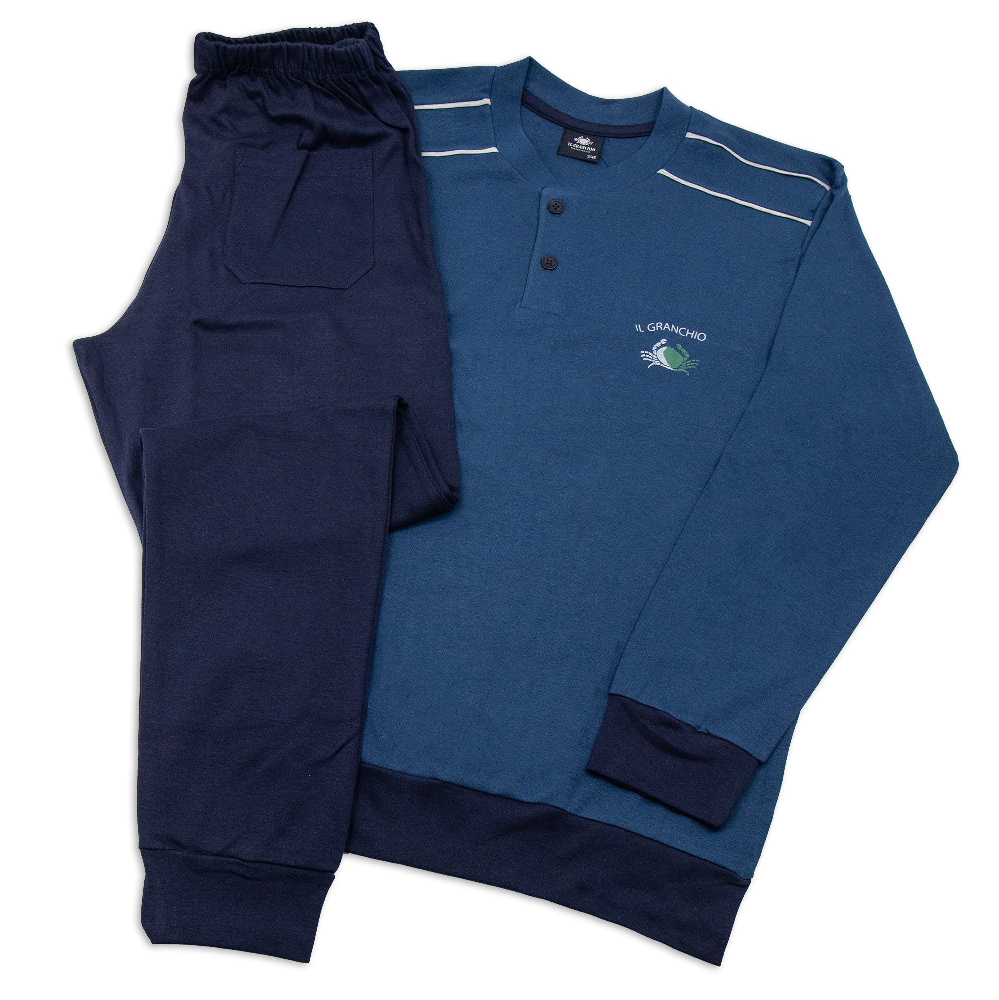 Pigiama in cotone interlock Il Granchio GP2056