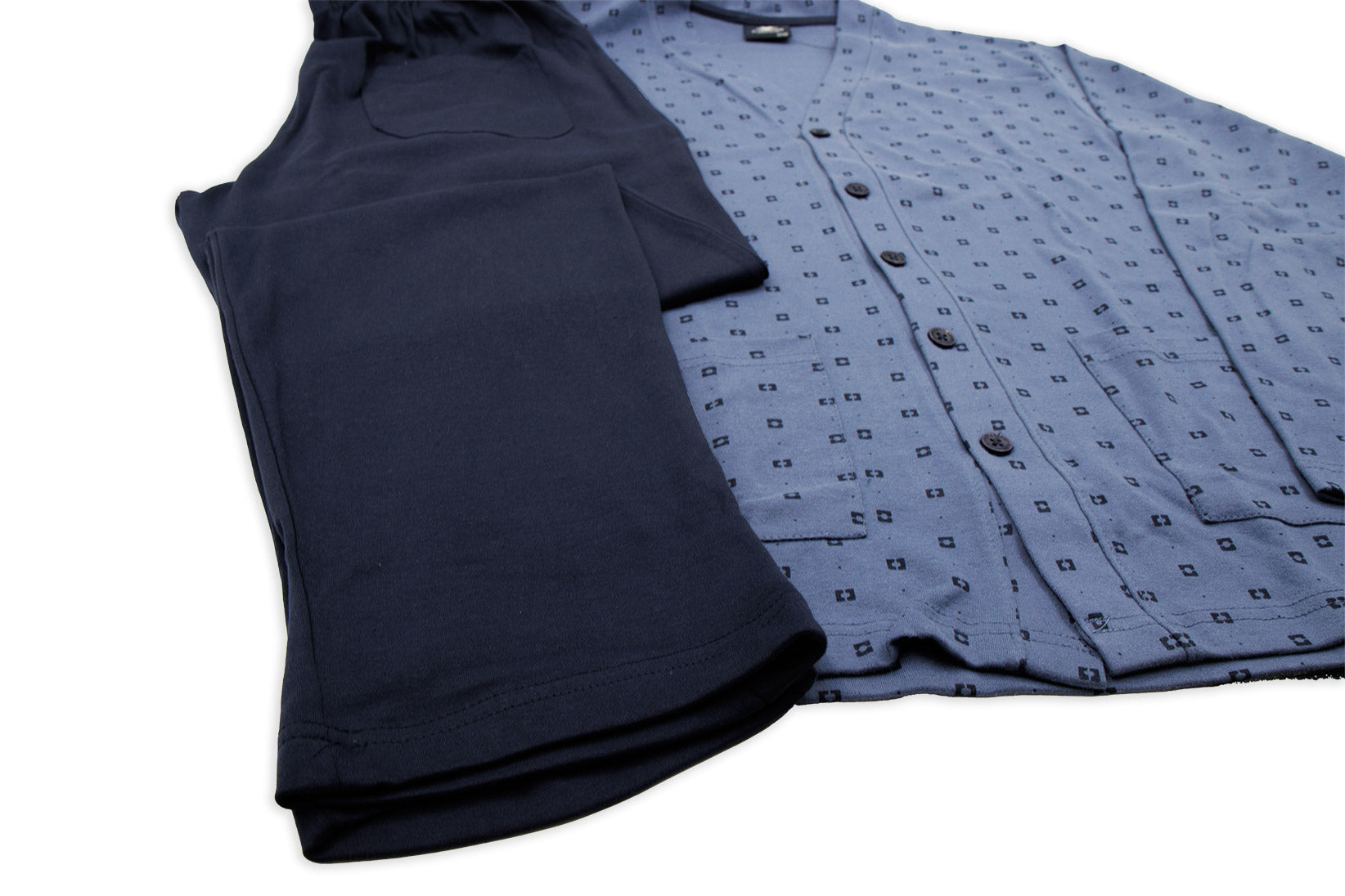 Pigiama aperto in cotone interlock Il Granchio GP2072/A