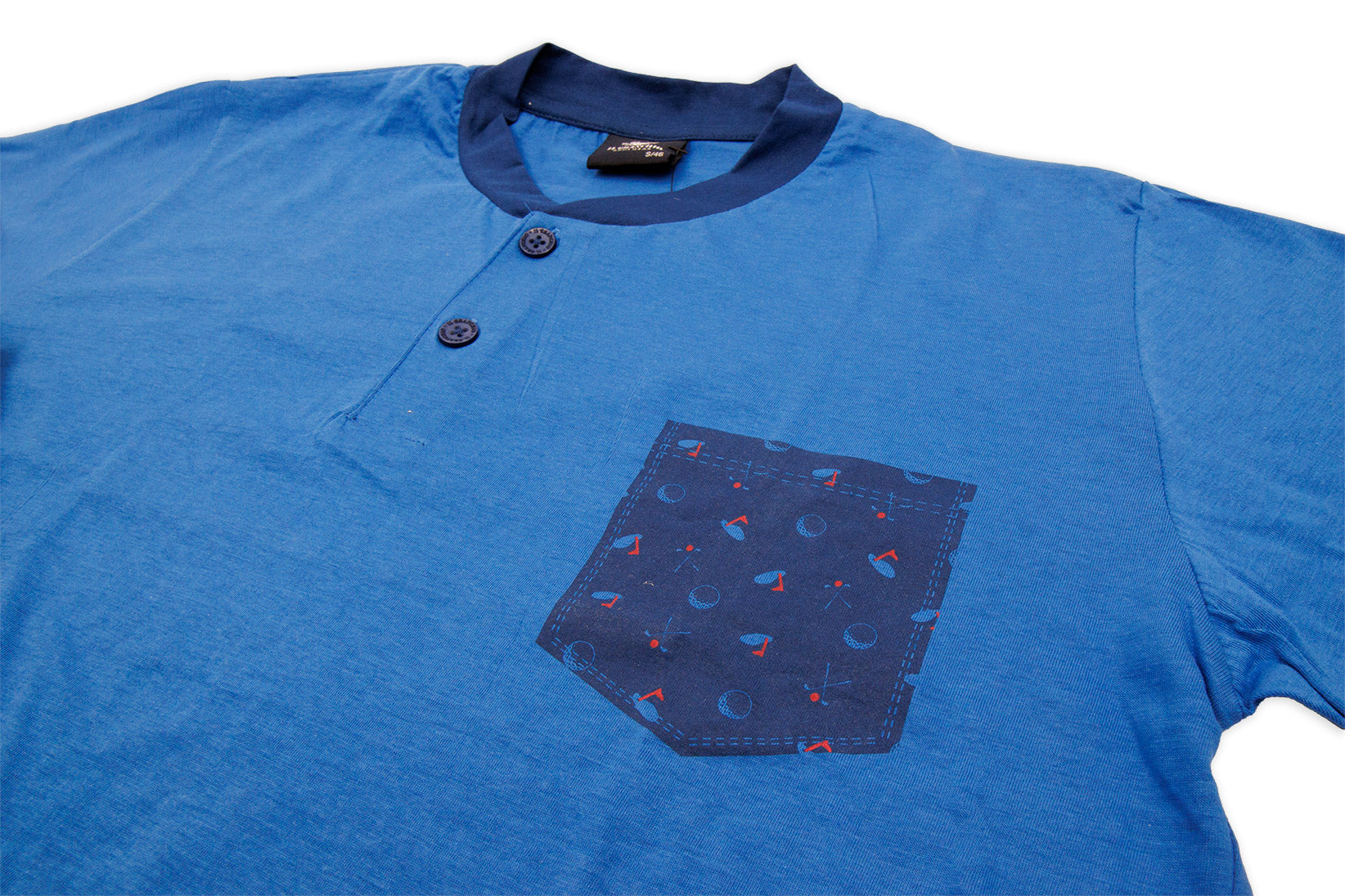 Pigiama corto da uomo in cotone Il Granchio GP1126