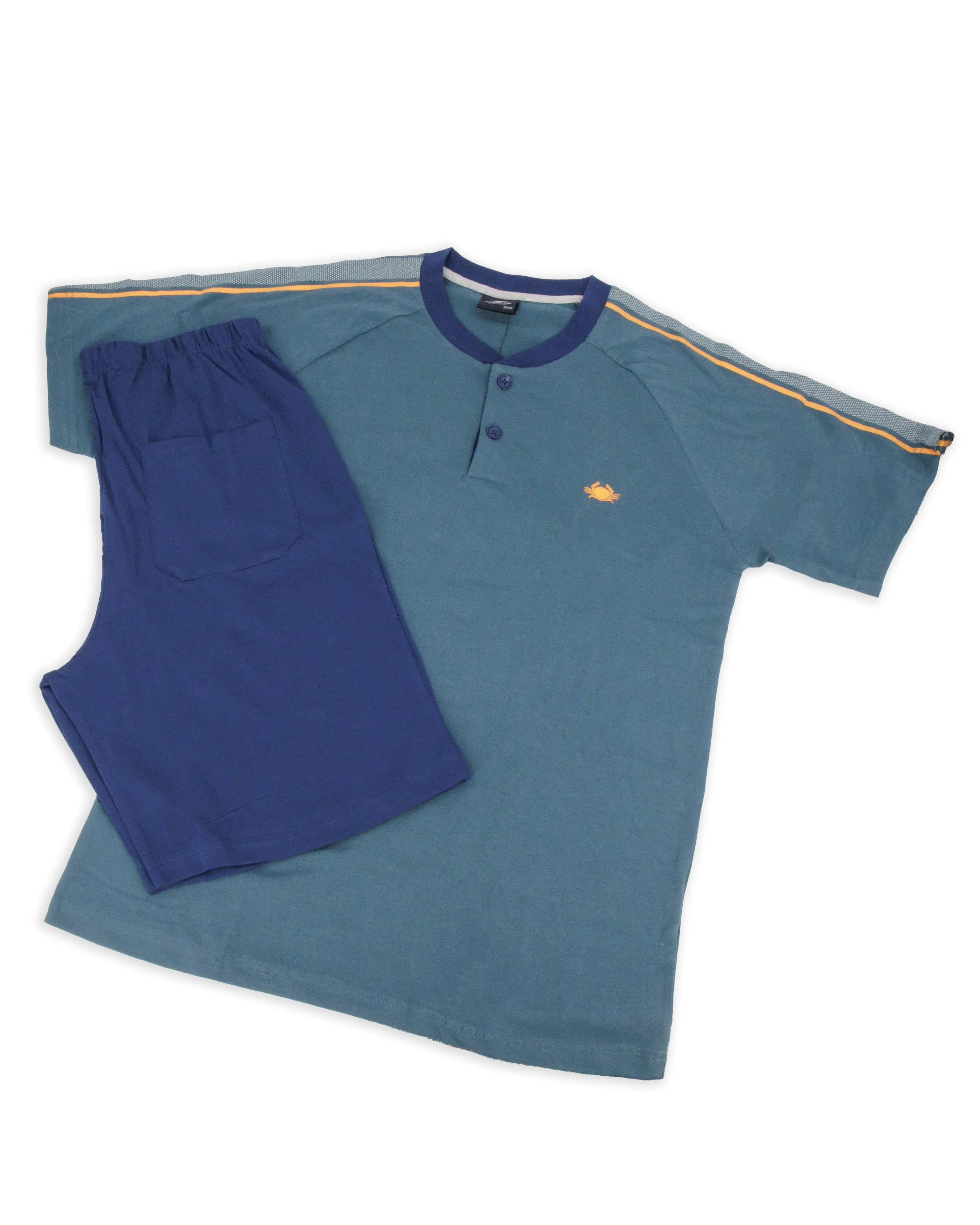 Pigiama corto da uomo in cotone Il Granchio GP1157