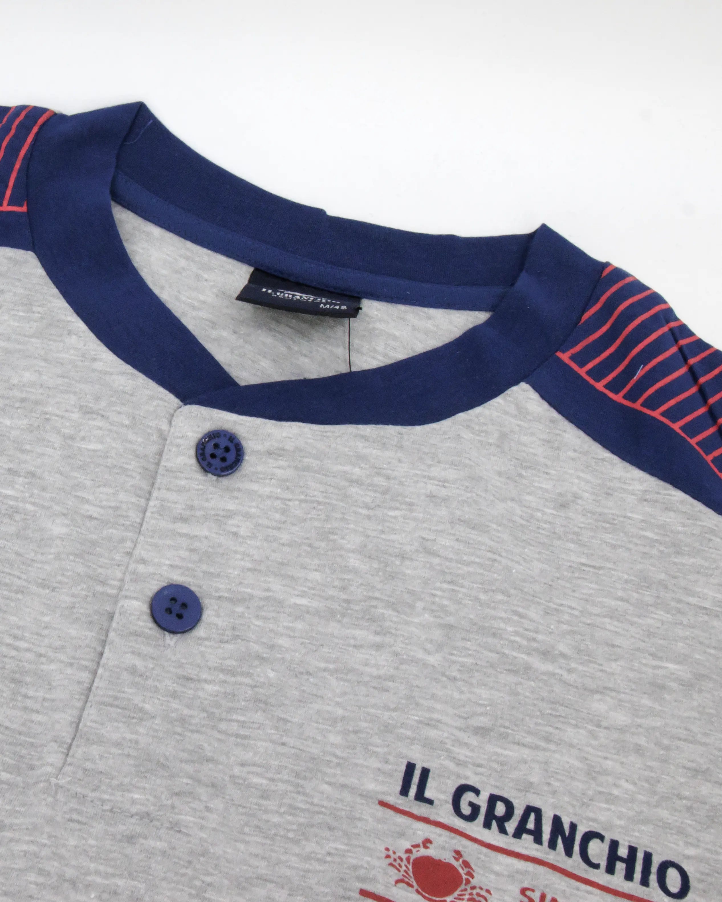 Pigiama corto da uomo in cotone Il Granchio GP1158