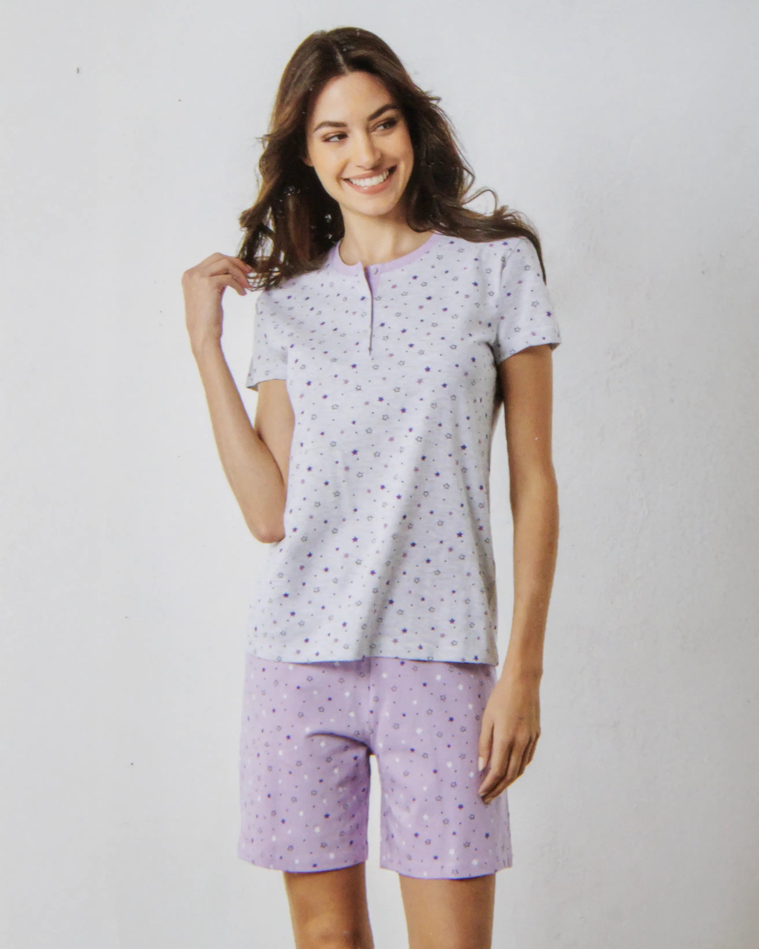 Pigiama da donna corto a mezza manica Il Granchio GP5135