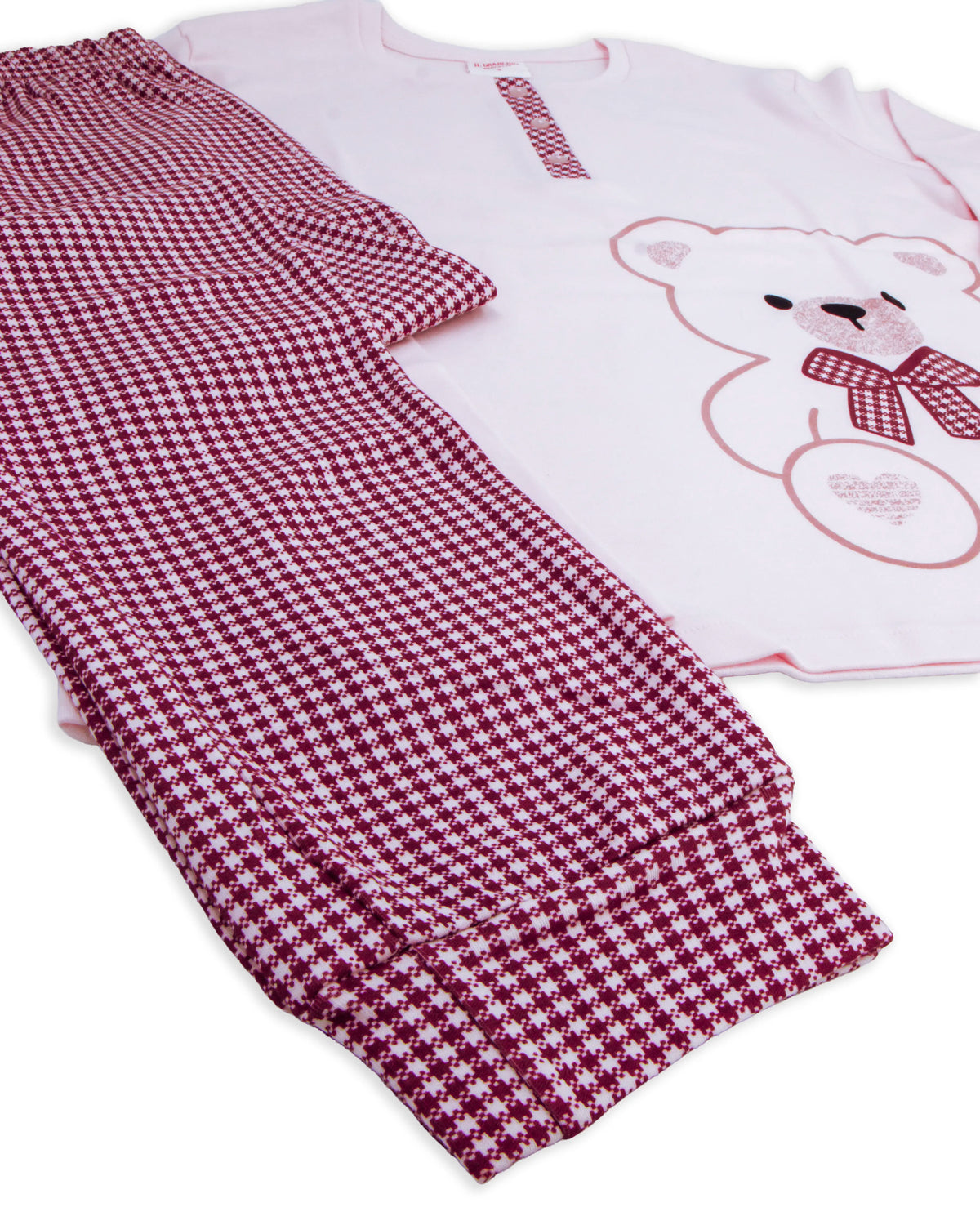 Pigiama da donna in cotone interlock Il Granchio GP6133
