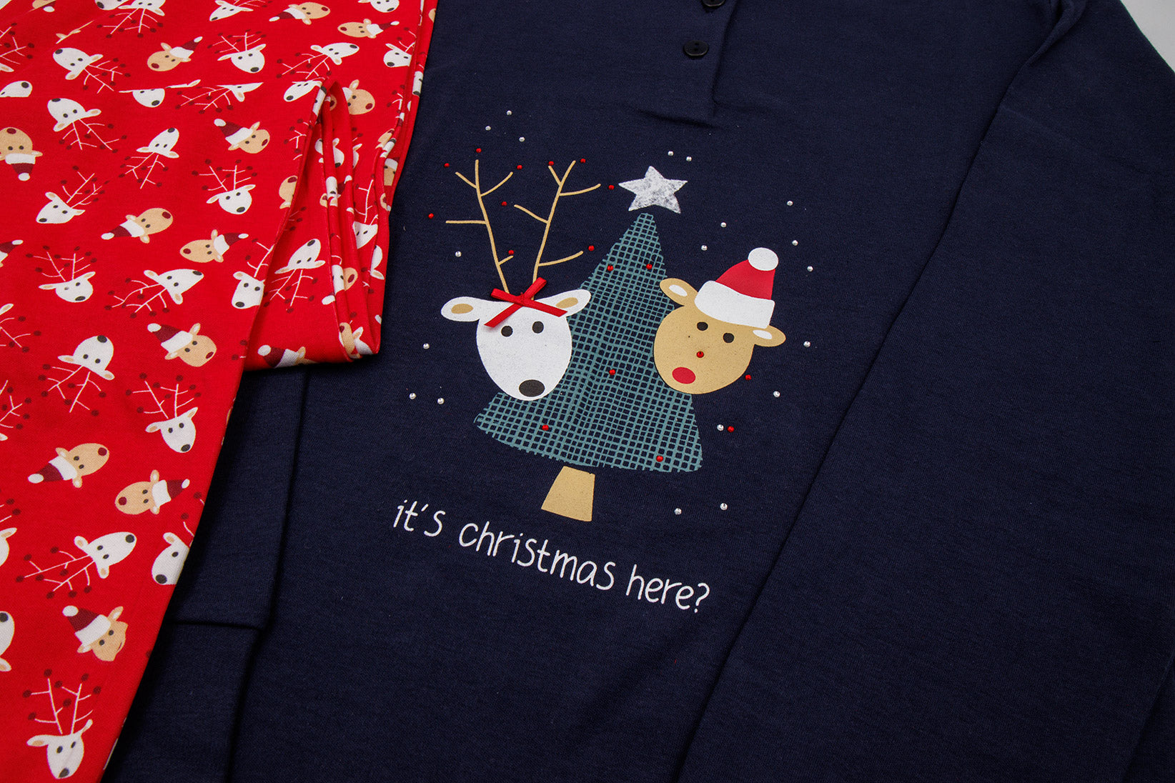 Pigiama da donna in cotone interlock Infiore 652016