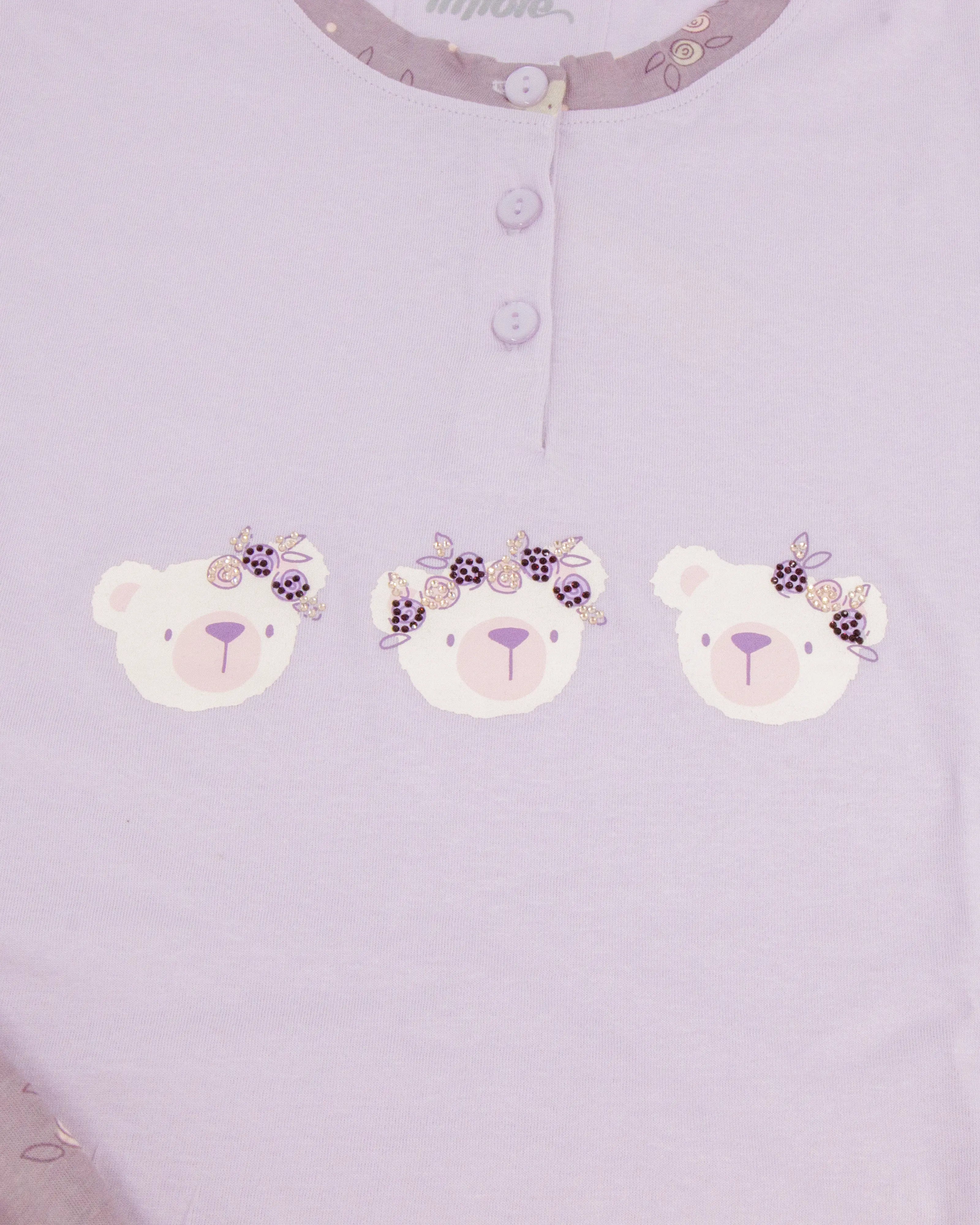 Pigiama corto da donna in cotone Infiore 65.4033