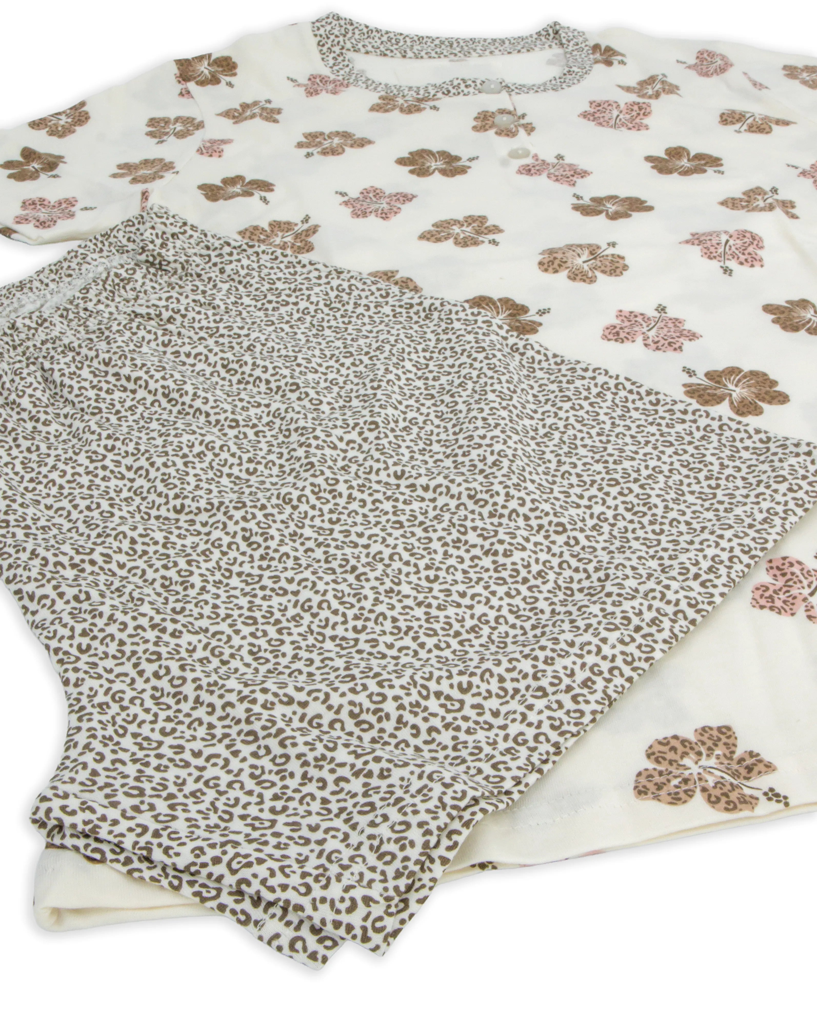 Pigiama corto da donna in cotone Infiore 65.4143