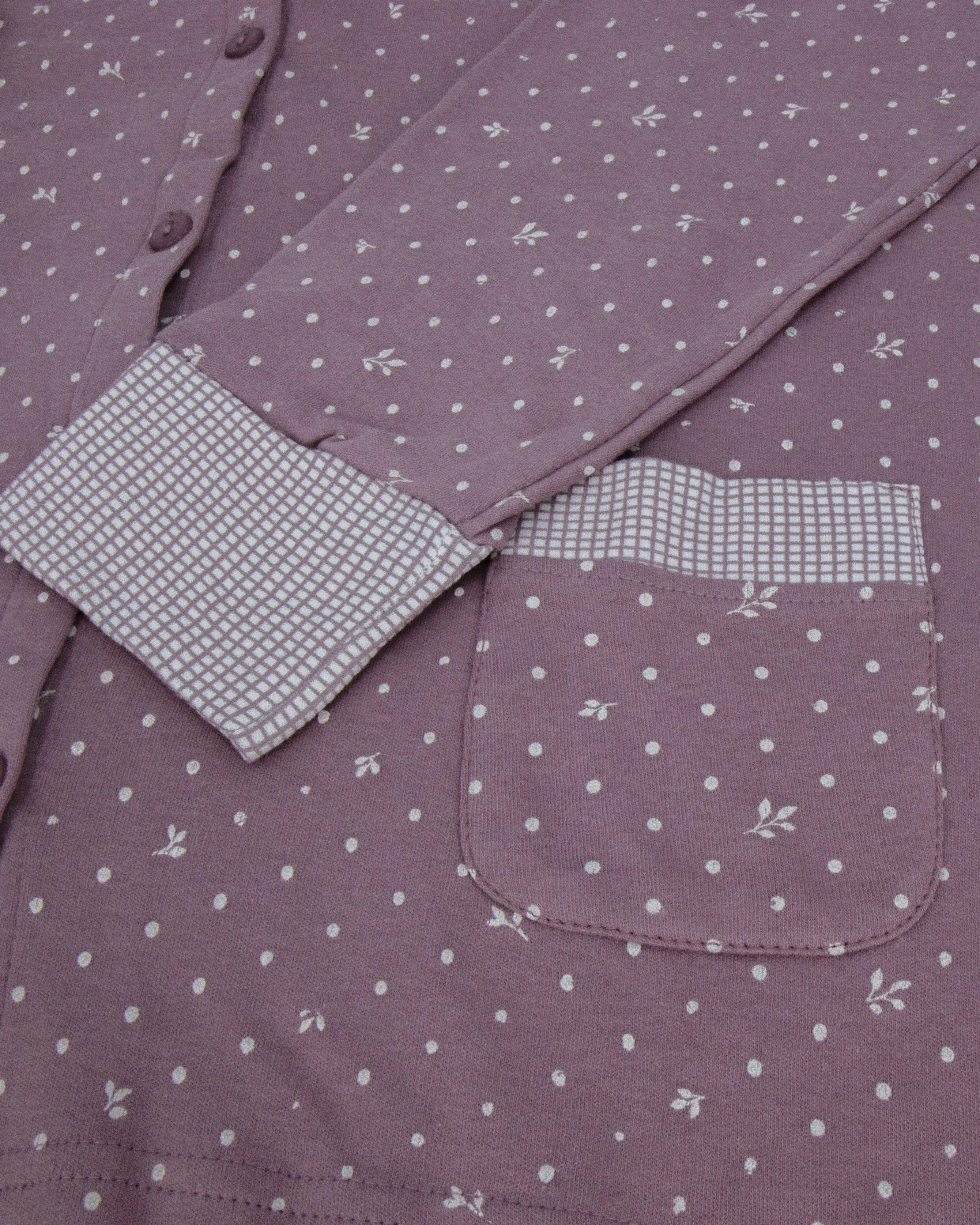 Pigiama aperto da donna in cotone interlock Infiore 652897