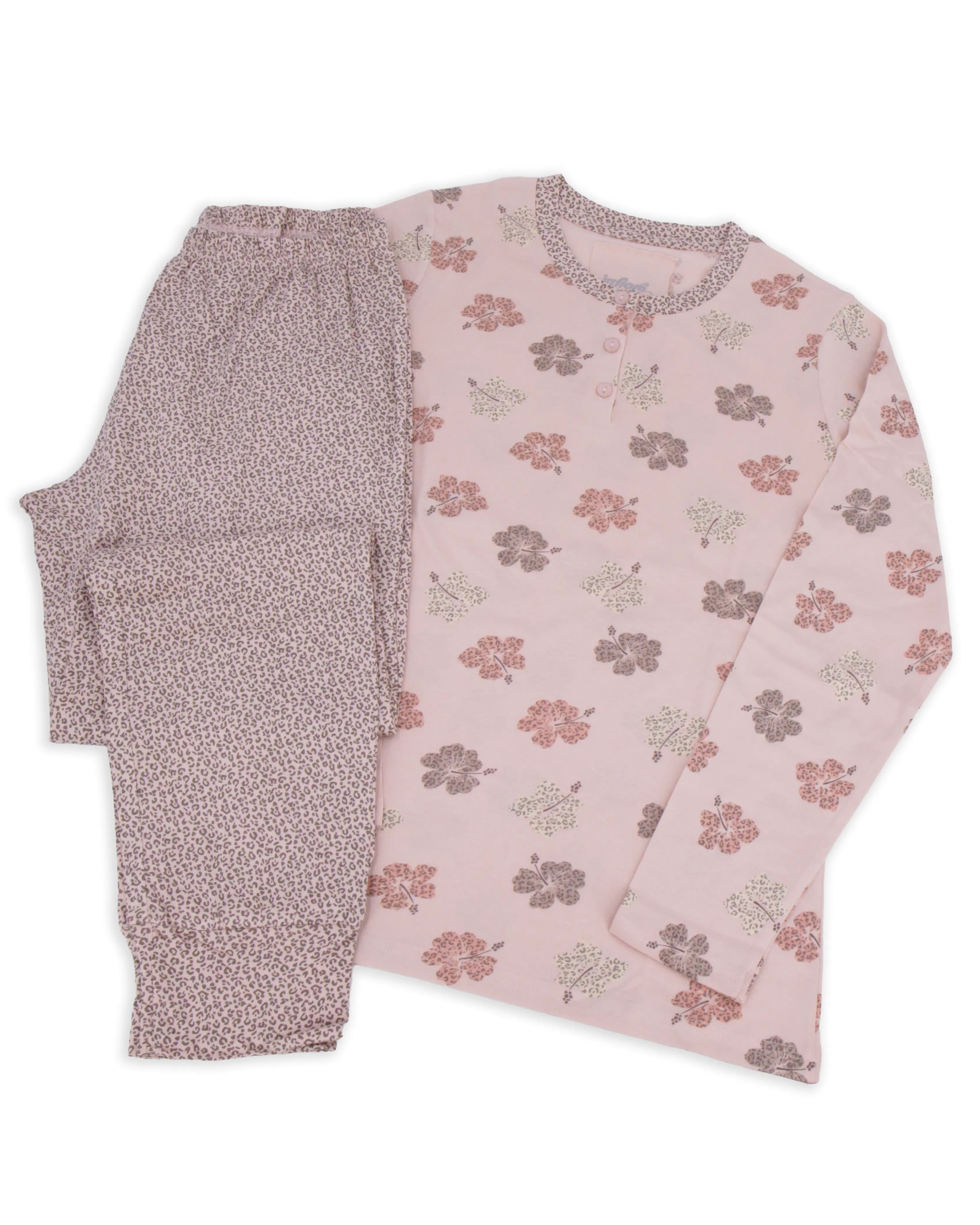 Pigiama lungo da donna in cotone Infiore 65.4142