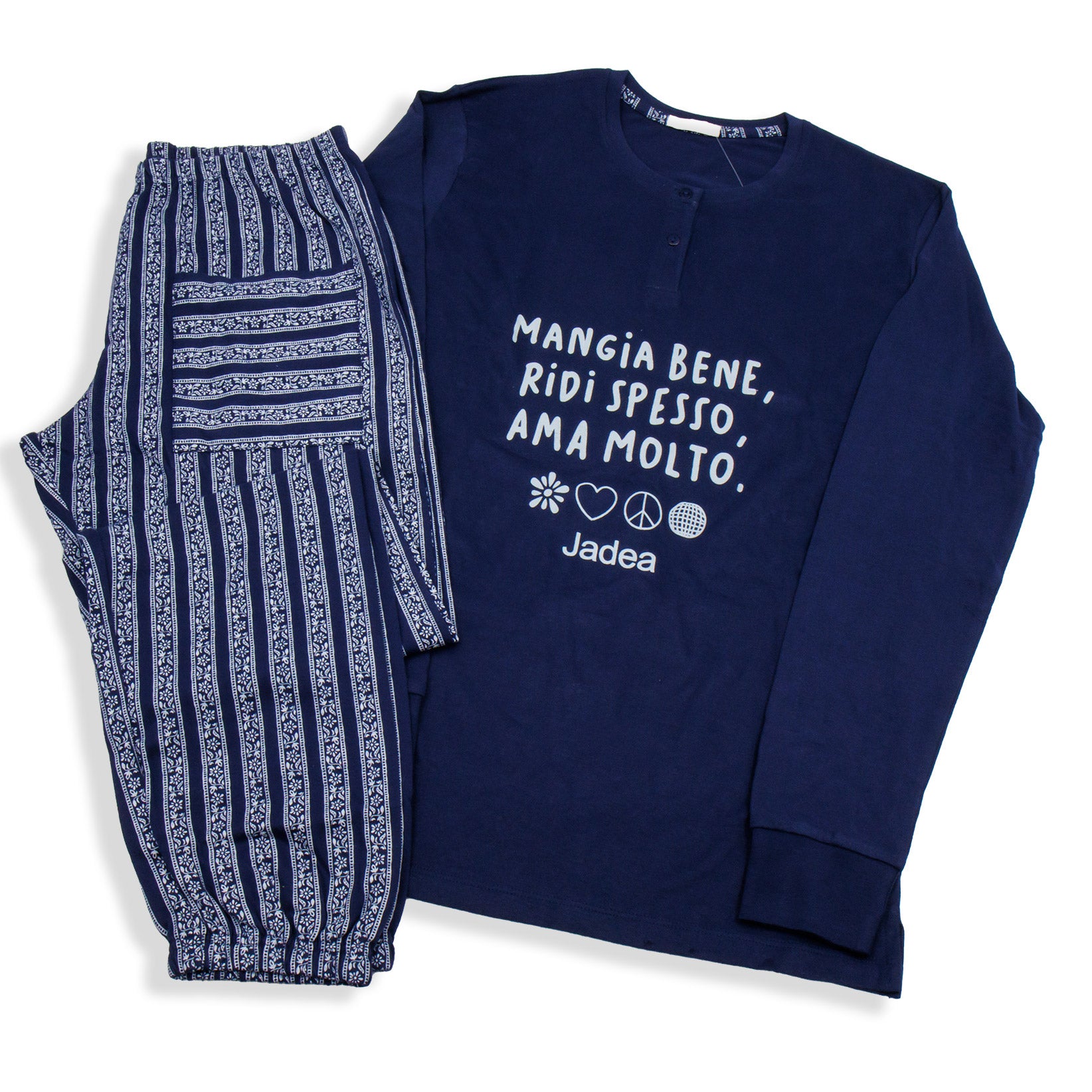 Pigiama in cotone interlock Jadea 5199