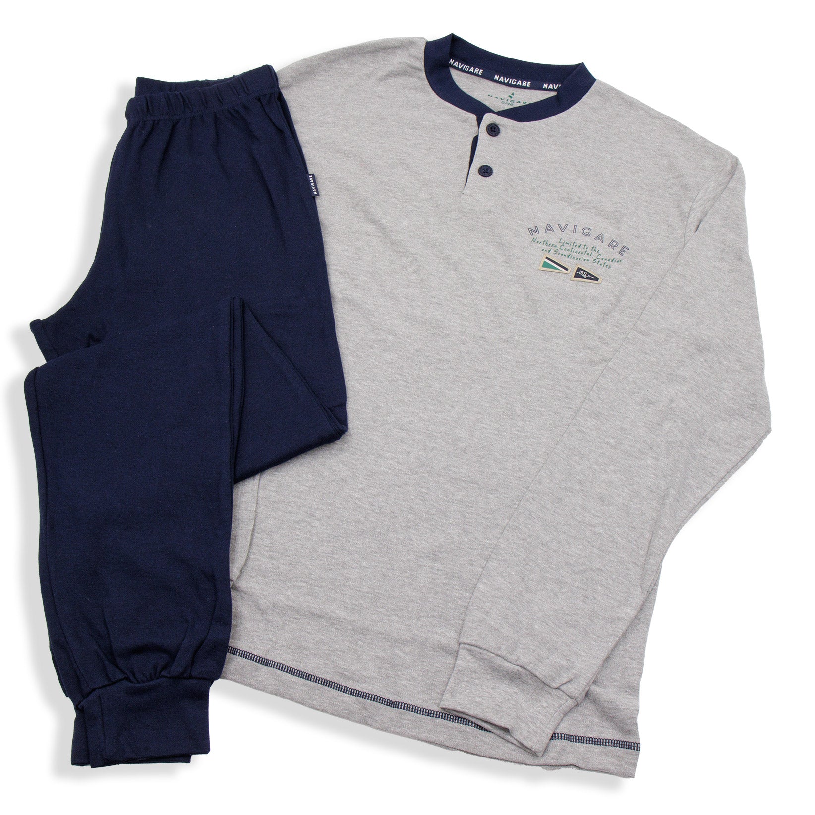 Pigiama da uomo in cotone interlock Navigare B2141346