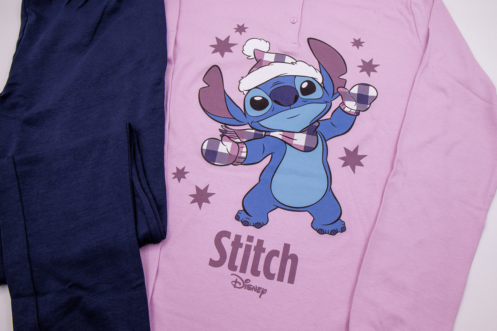 Pigiama da donna in cotone interlock Sabor DYD7390 "Lilo&Stitch"