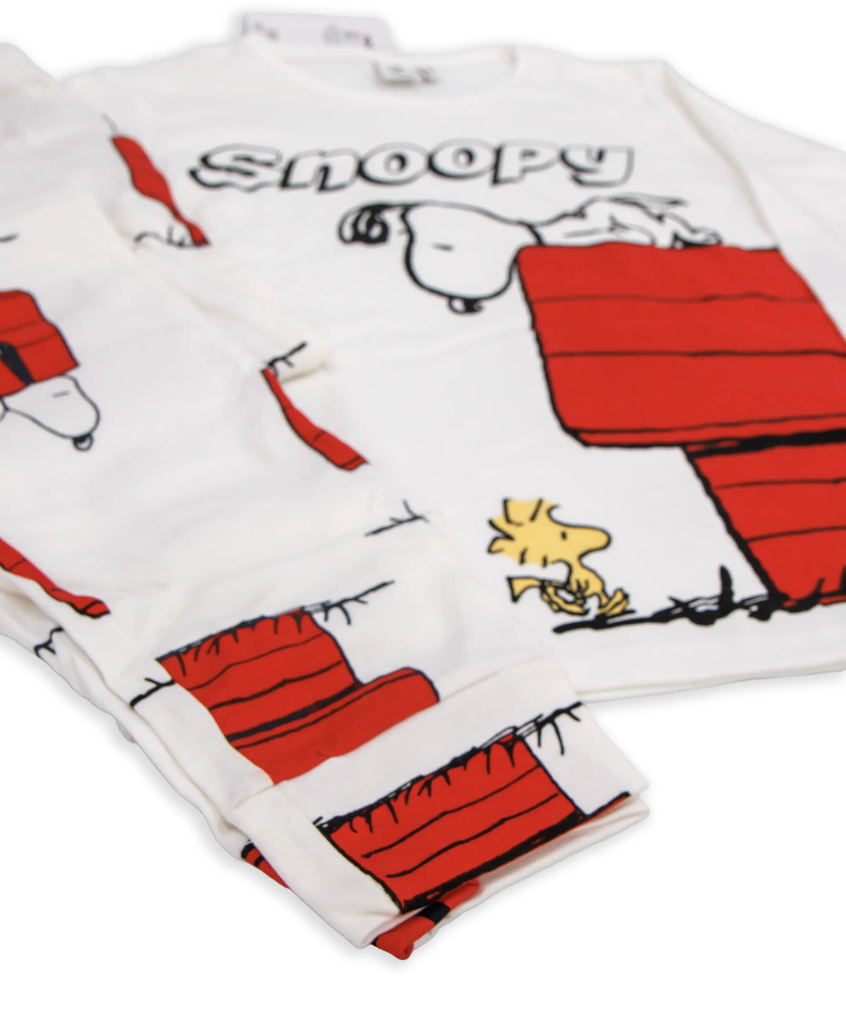 Pigiama lungo da donna in cotone interlock Sabor SND0890 "Snoopy"