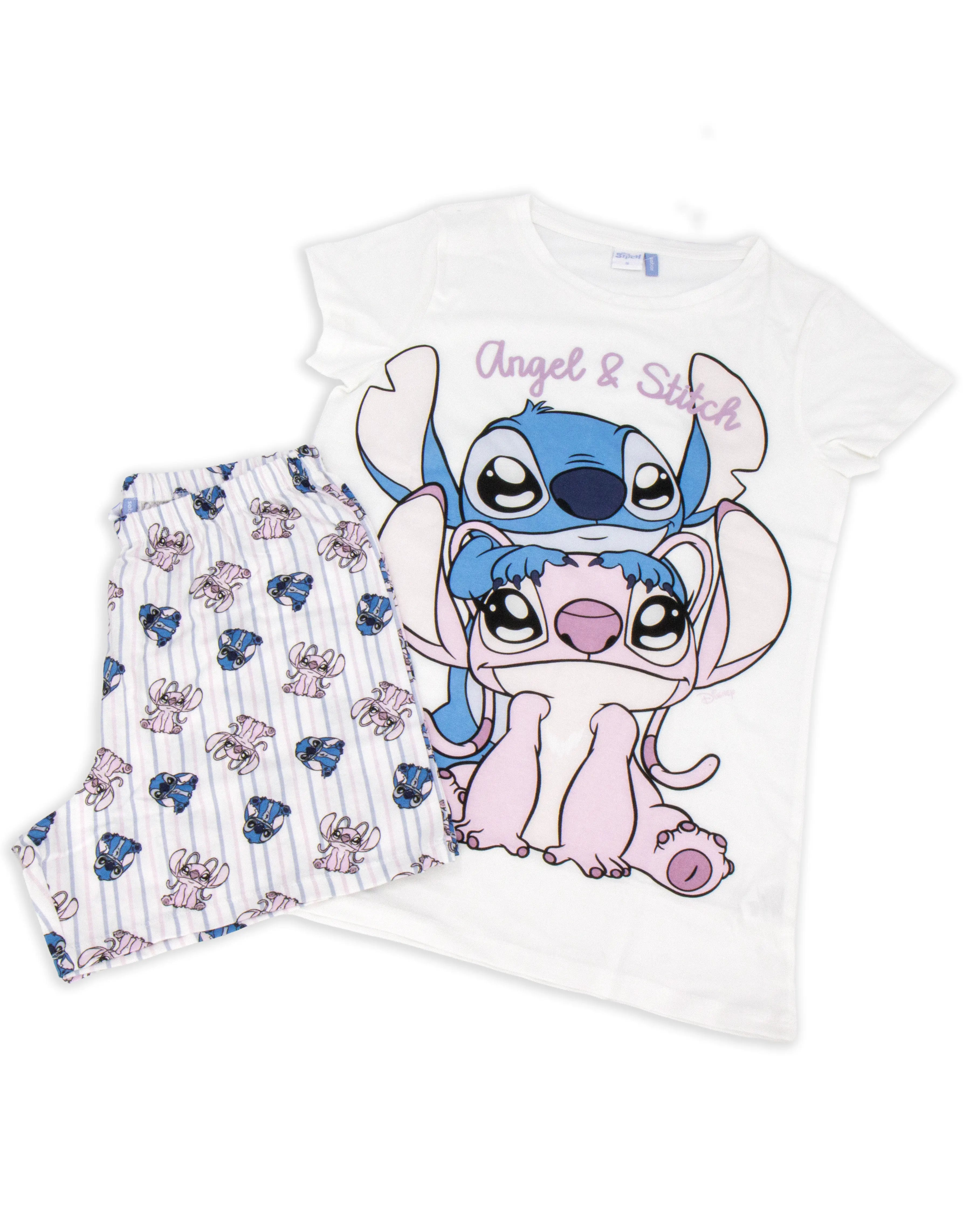 Pigiama corto da donna in cotone Sabor DYD3945 "Stitch"