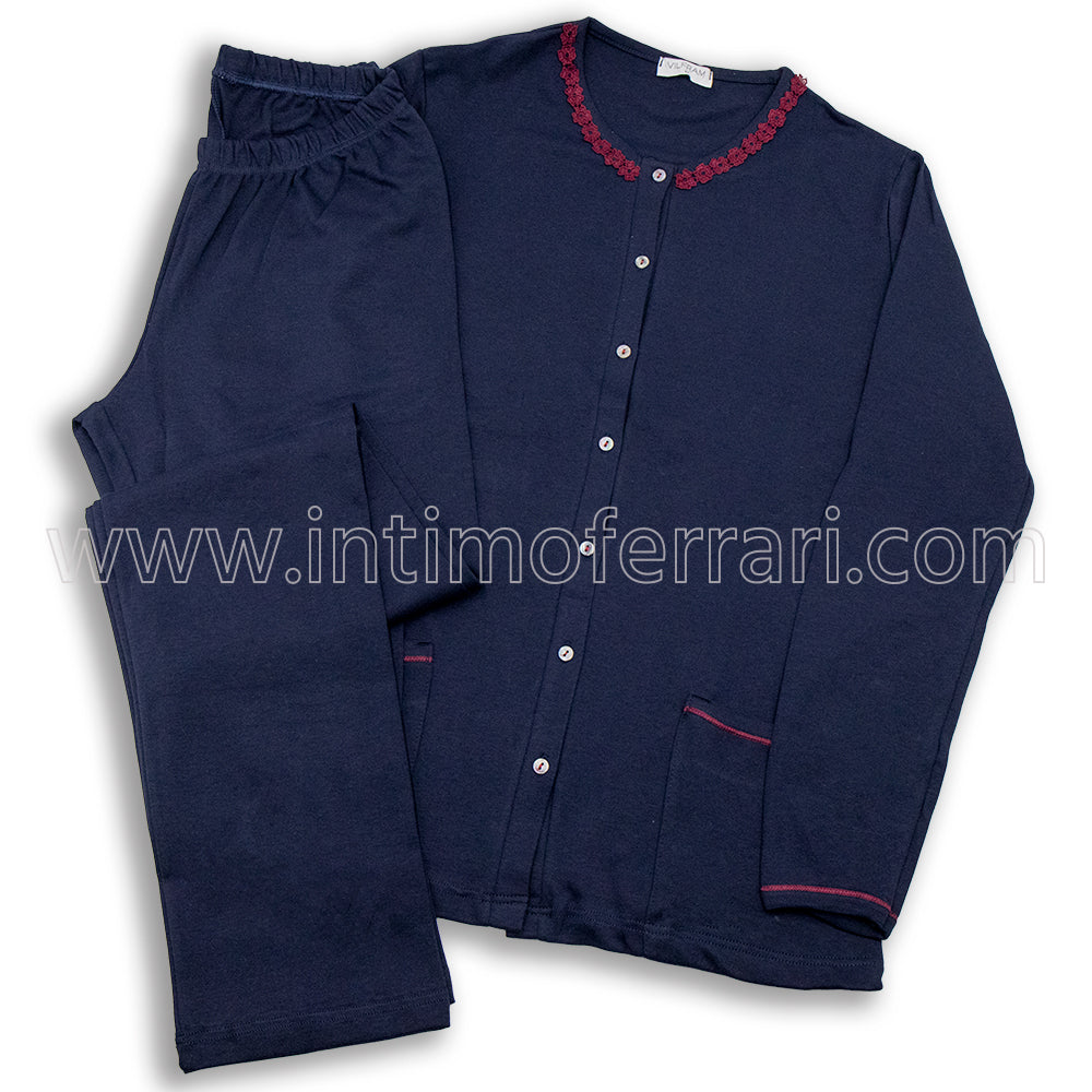 Pigiama Aperto in cotone interlock Vilfram 51154