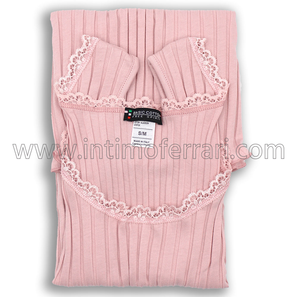 Canottiera a spalla larga in cotone Basic Cotton 6510