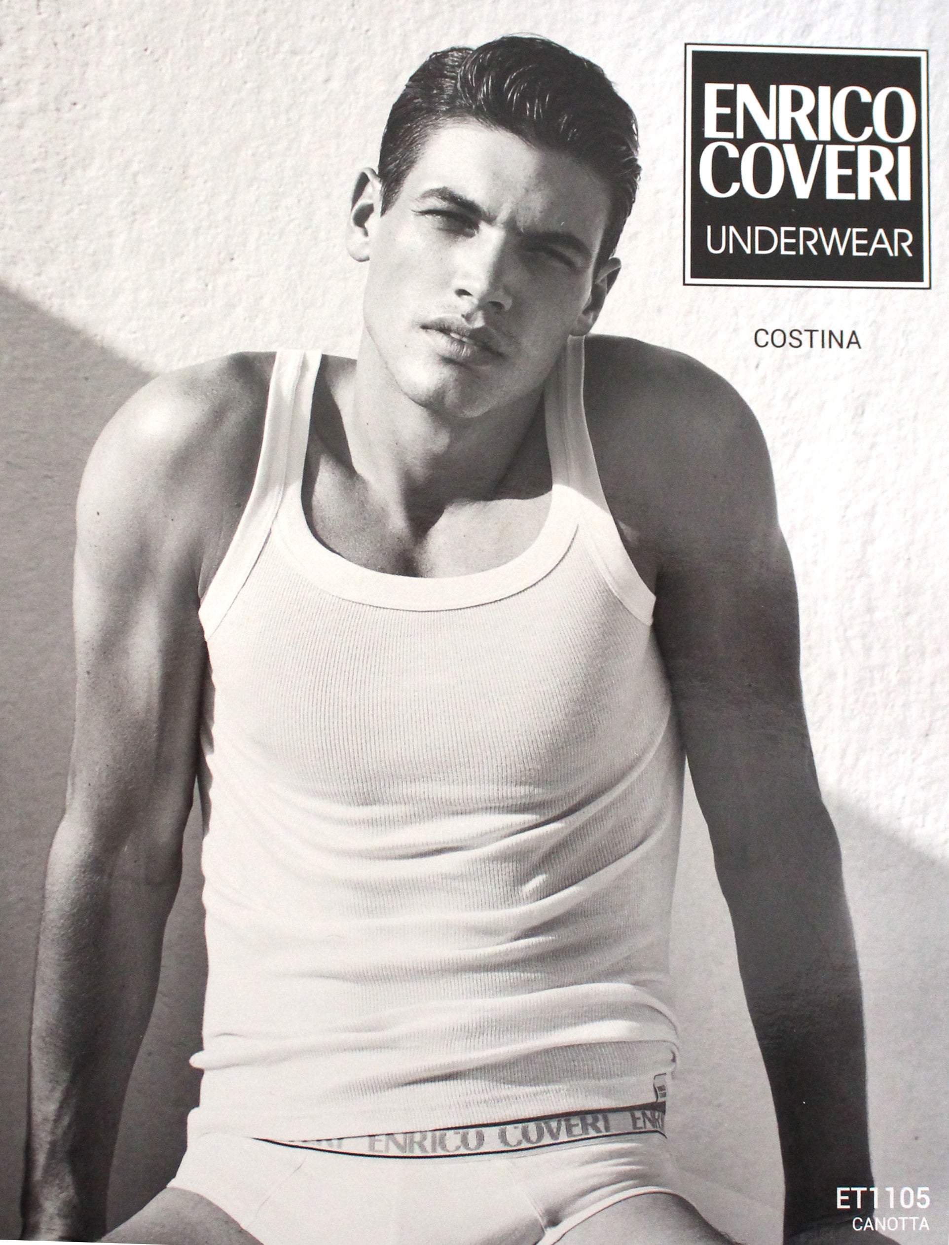 Canottiera in cotone a costine Enrico Coveri 1105Canottiera in cotone a costine Enrico Coveri 1105