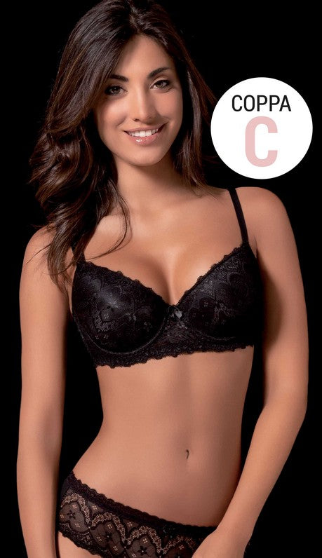 Balconcino in pizzo imbottito coppa C Love and bra Gisele