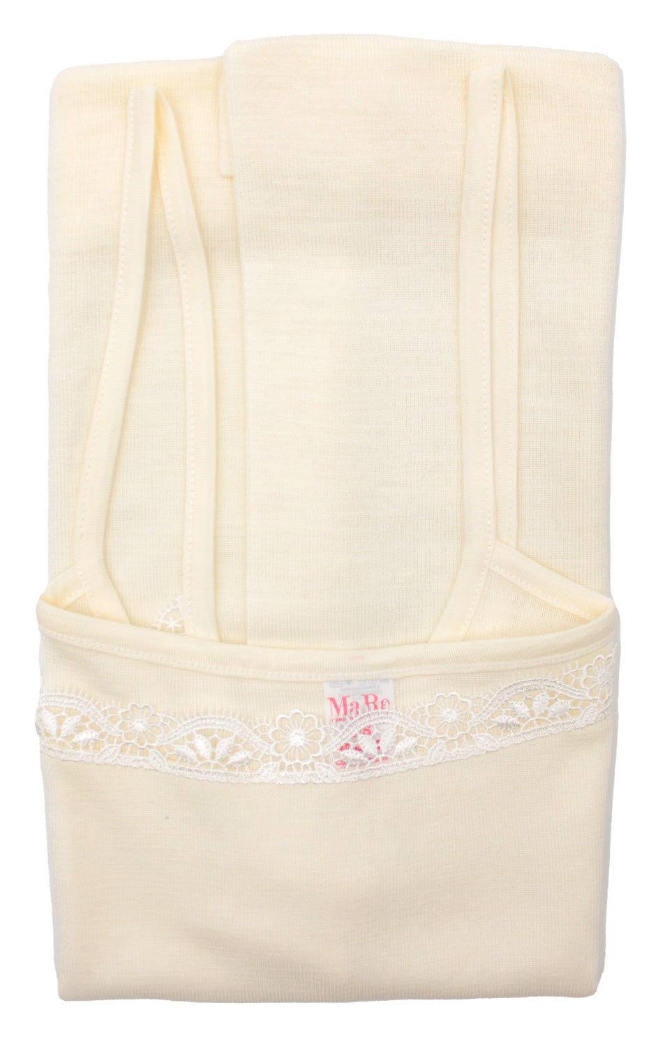 Top in microlana e pizzo macramè Ma.Re. 404