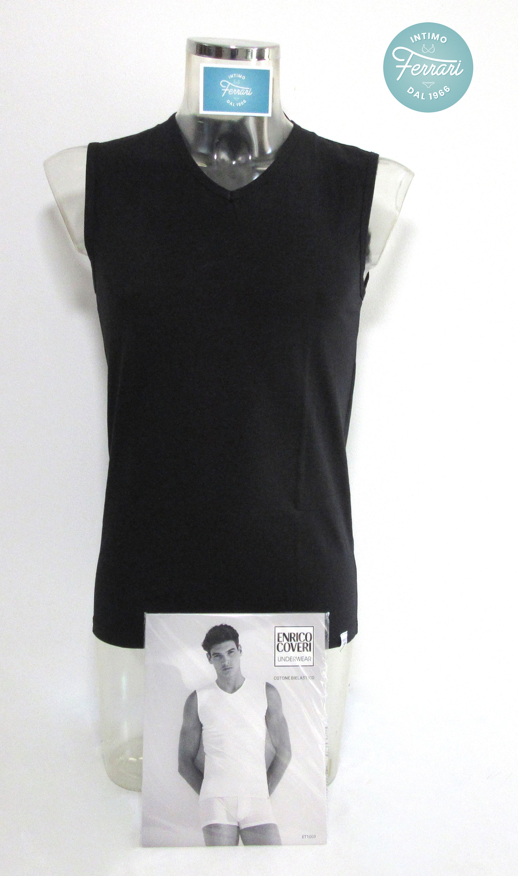 Smanicato in cotone elasticizzato Enrico Coveri ET1003