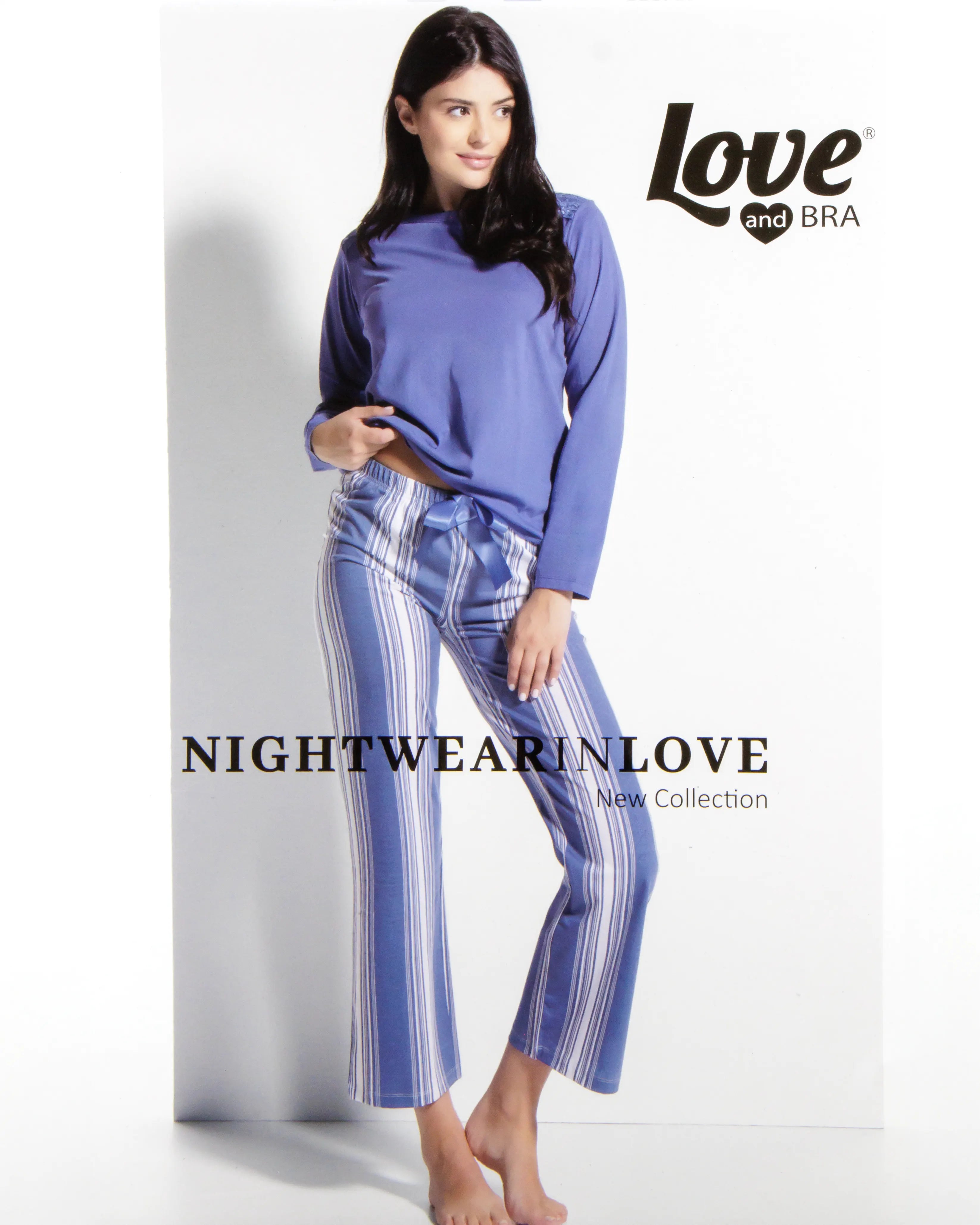 Pigiama da donna in cotone Love and Bra 104299