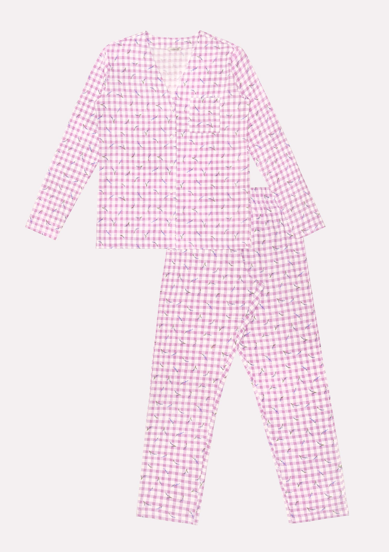 Pigiama aperto in cotone jersey con scollo a V Jadea 3228