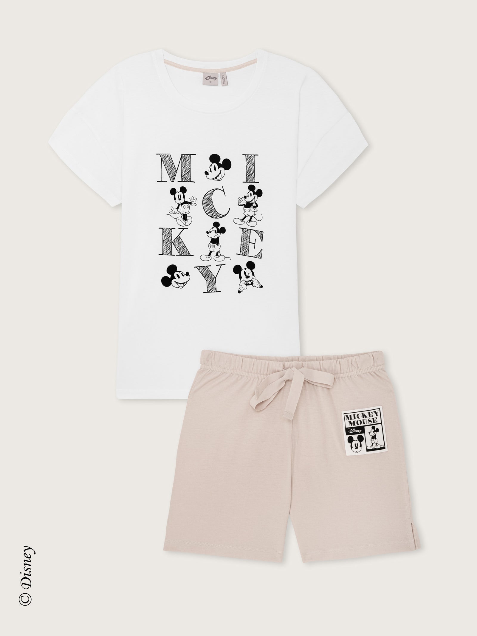 Pigiama corto con stampa Mickey Mouse Jadea 3301