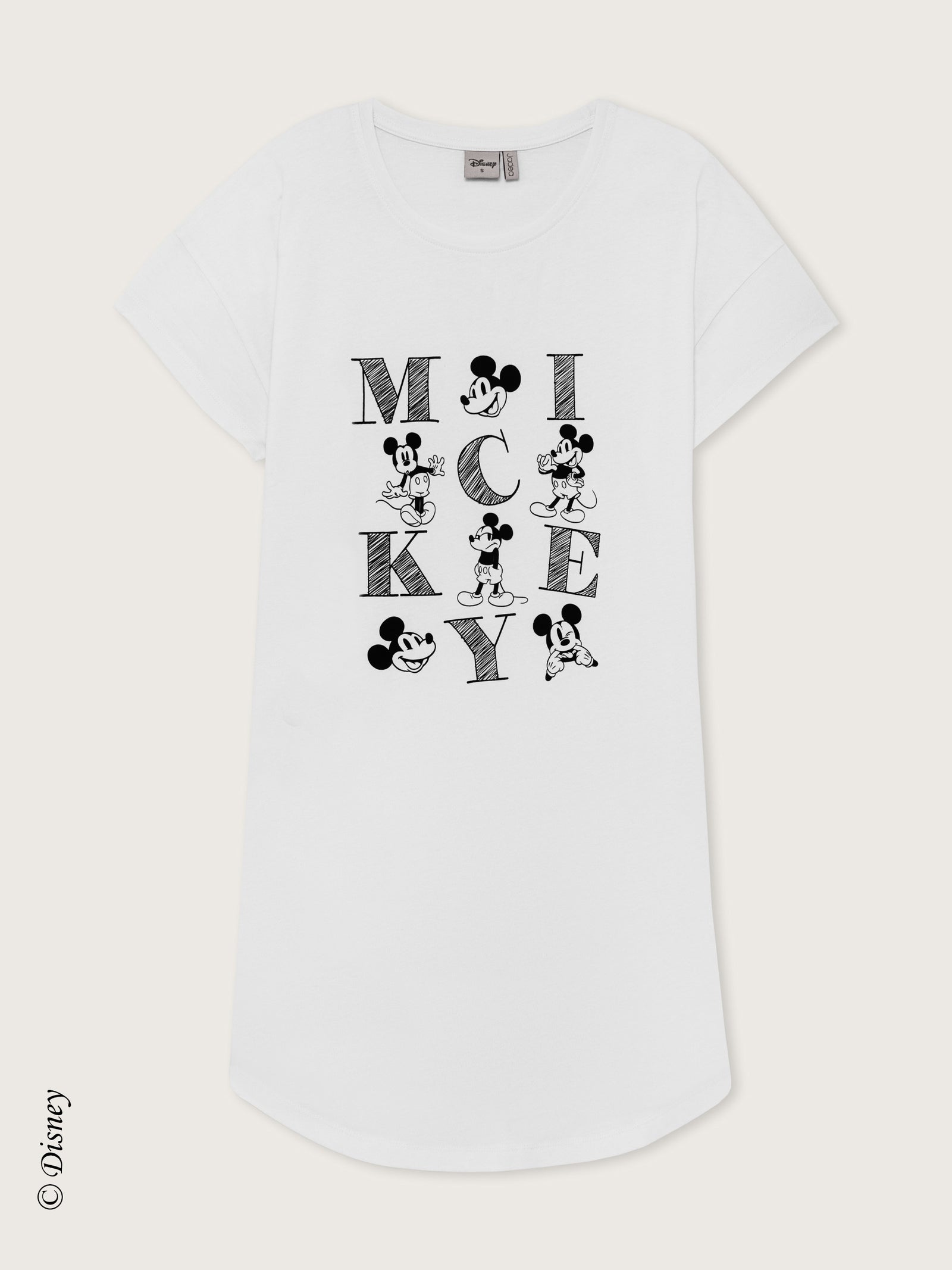 Camicia da notte a manica corta con stampa Mickey Mouse Jadea 3302