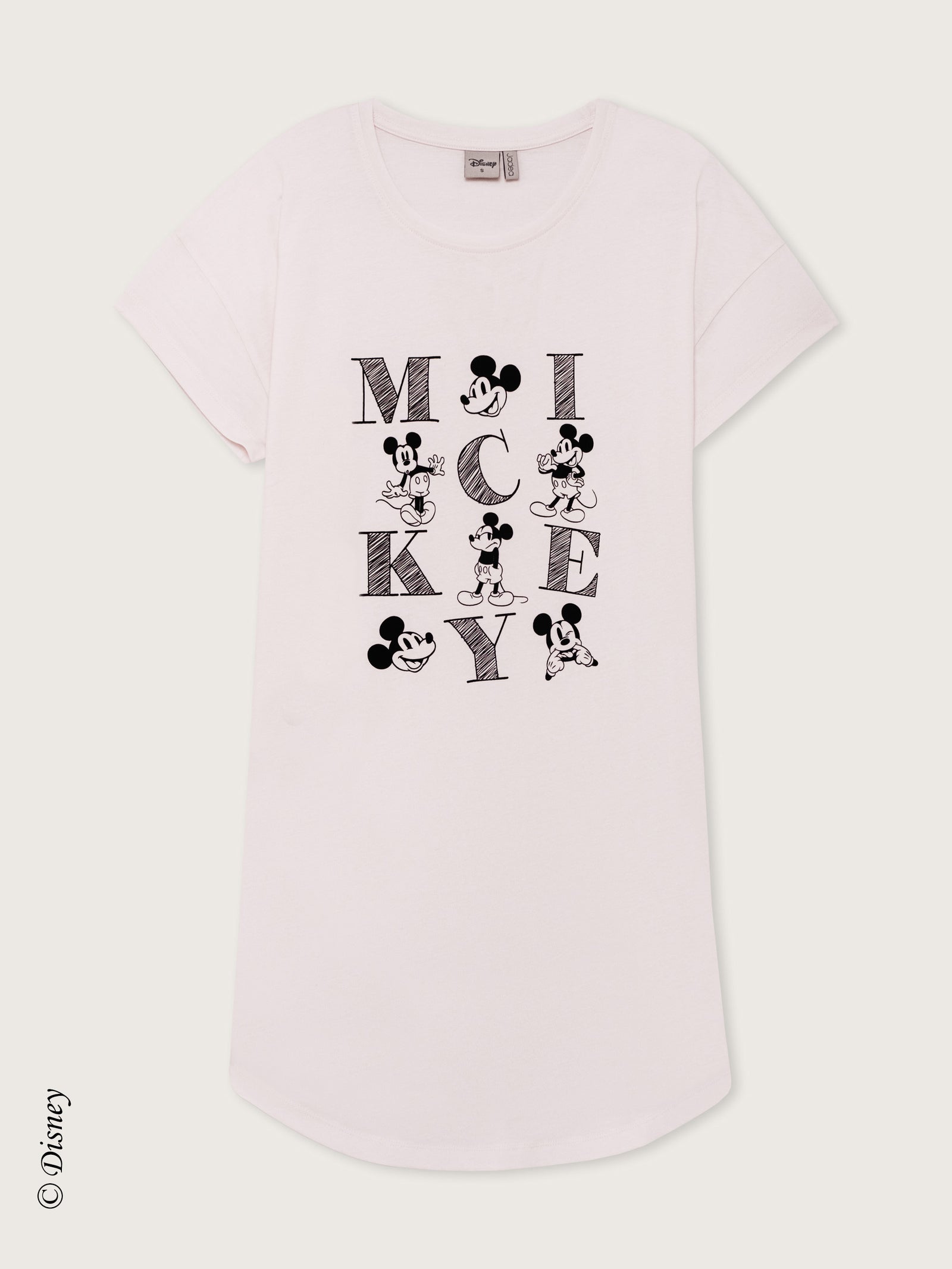 Camicia da notte a manica corta con stampa Mickey Mouse Jadea 3302