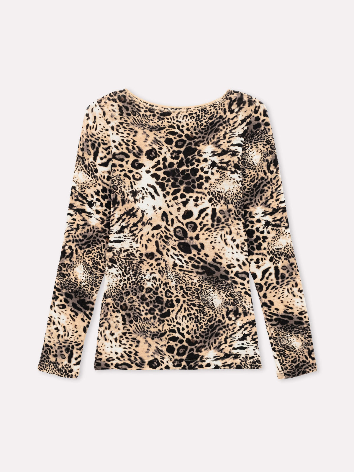 Maglia a manica lunga animalier con Cashmere Jadea 4001